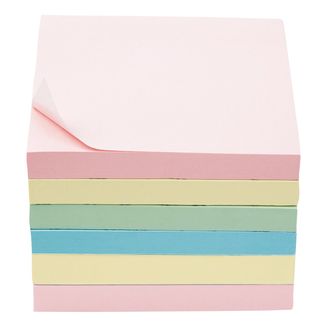 EXTRA STICKY NOTE 76X76 AST NEON PK6