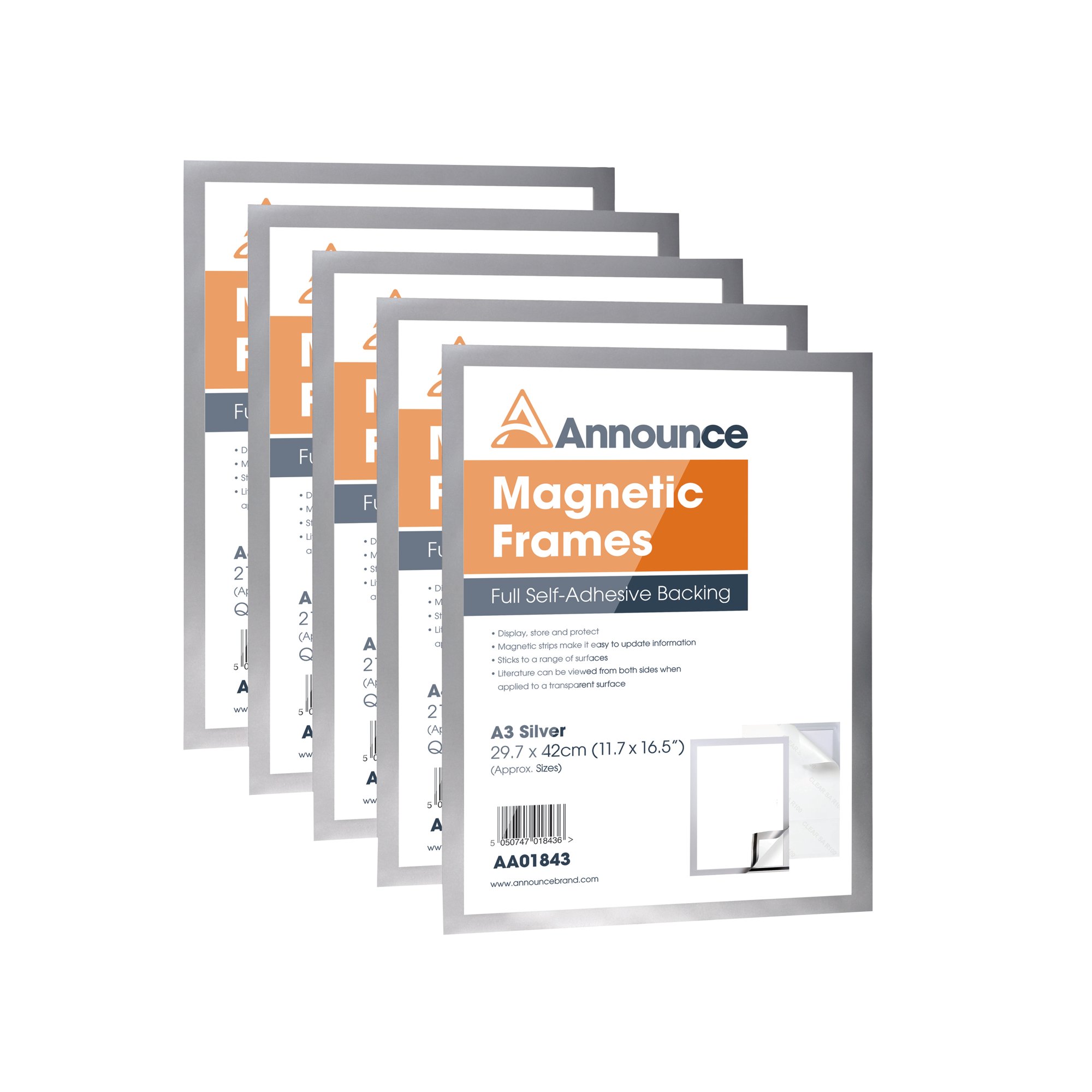 ANNOUNCE MAGNETIC FRAMES A3 SLV PK5