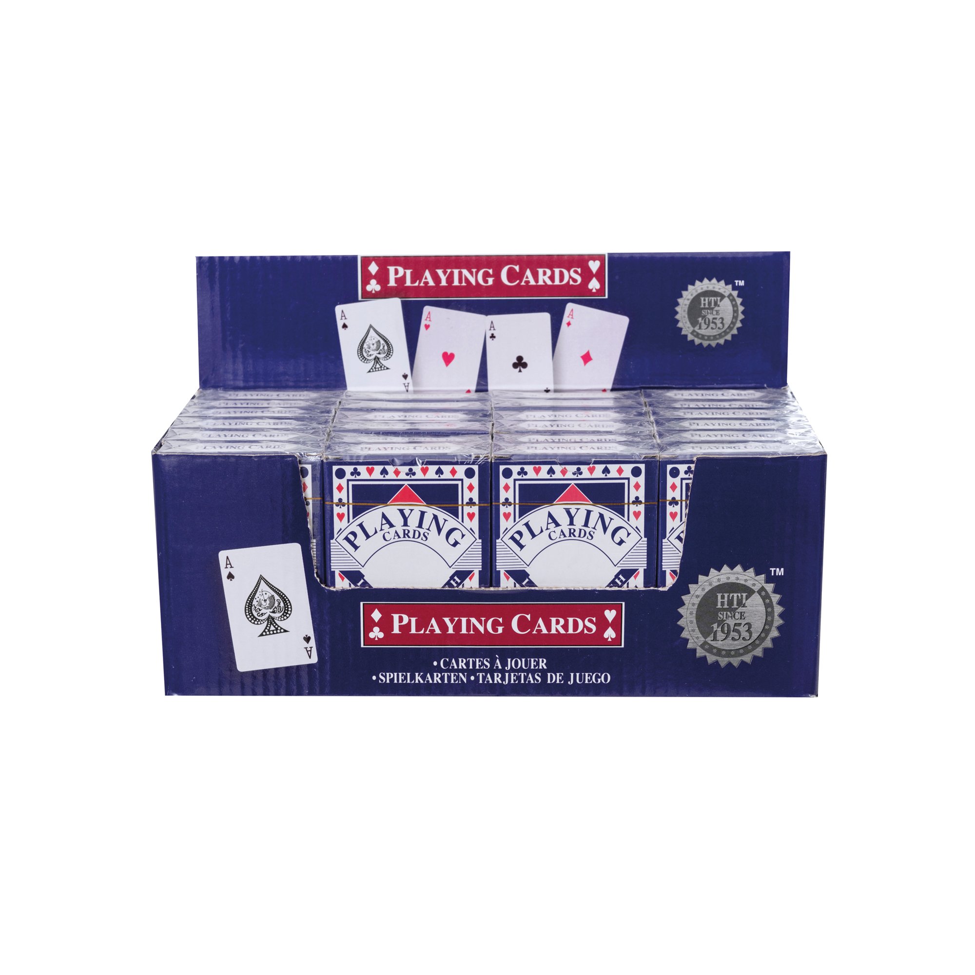 HTI PLASTIC CTD PLAYING CARDS PK24