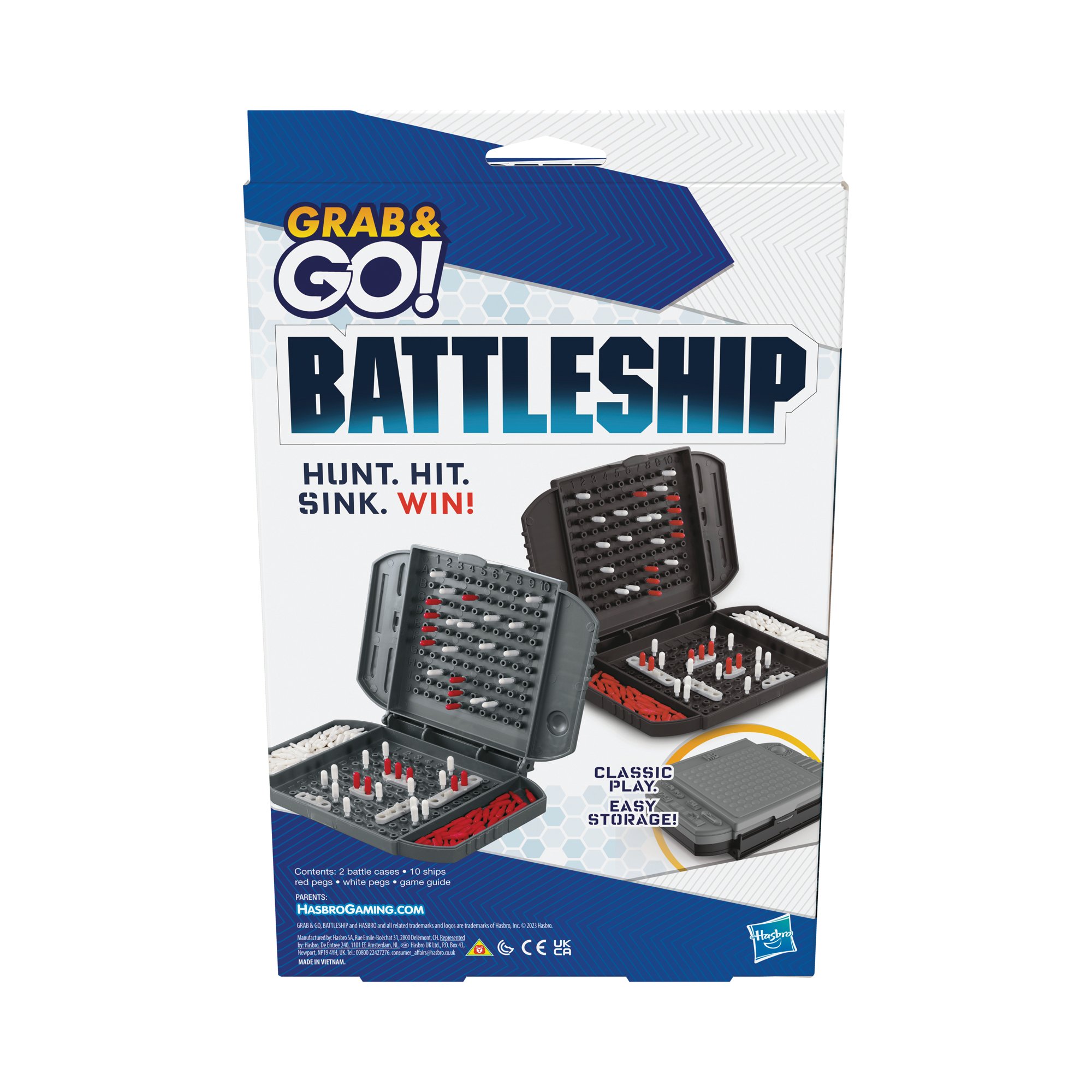 BATTLESHIP GRAB AND GO PORTABLE GAME
