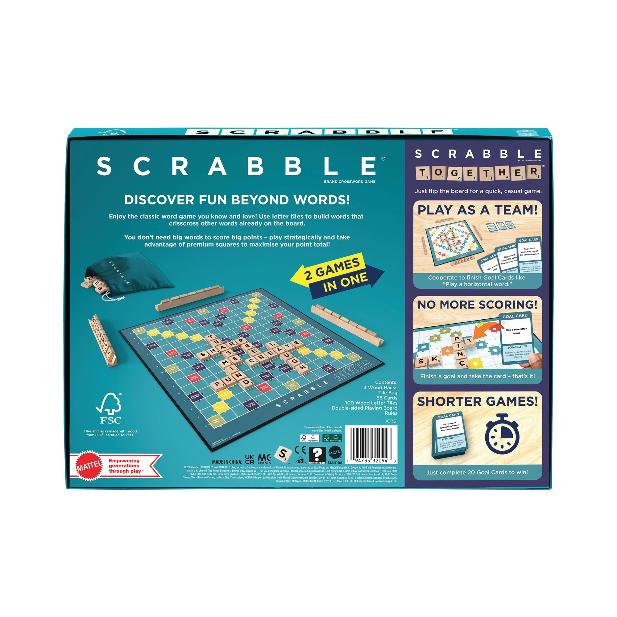 SCRABBLE ORIGINAL REFRESH 2 IN 1