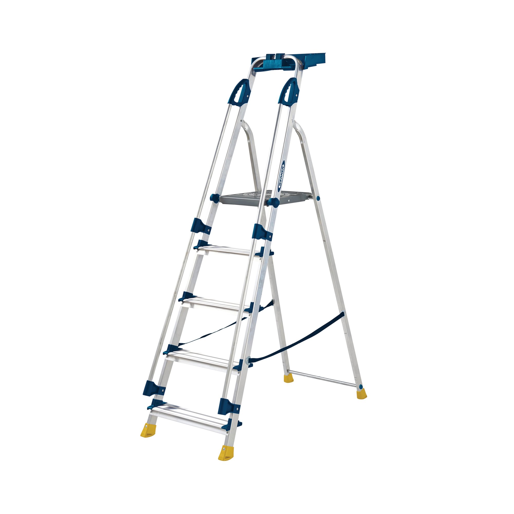 WORKSTATION 5 TREAD STEPLADDER BLUE