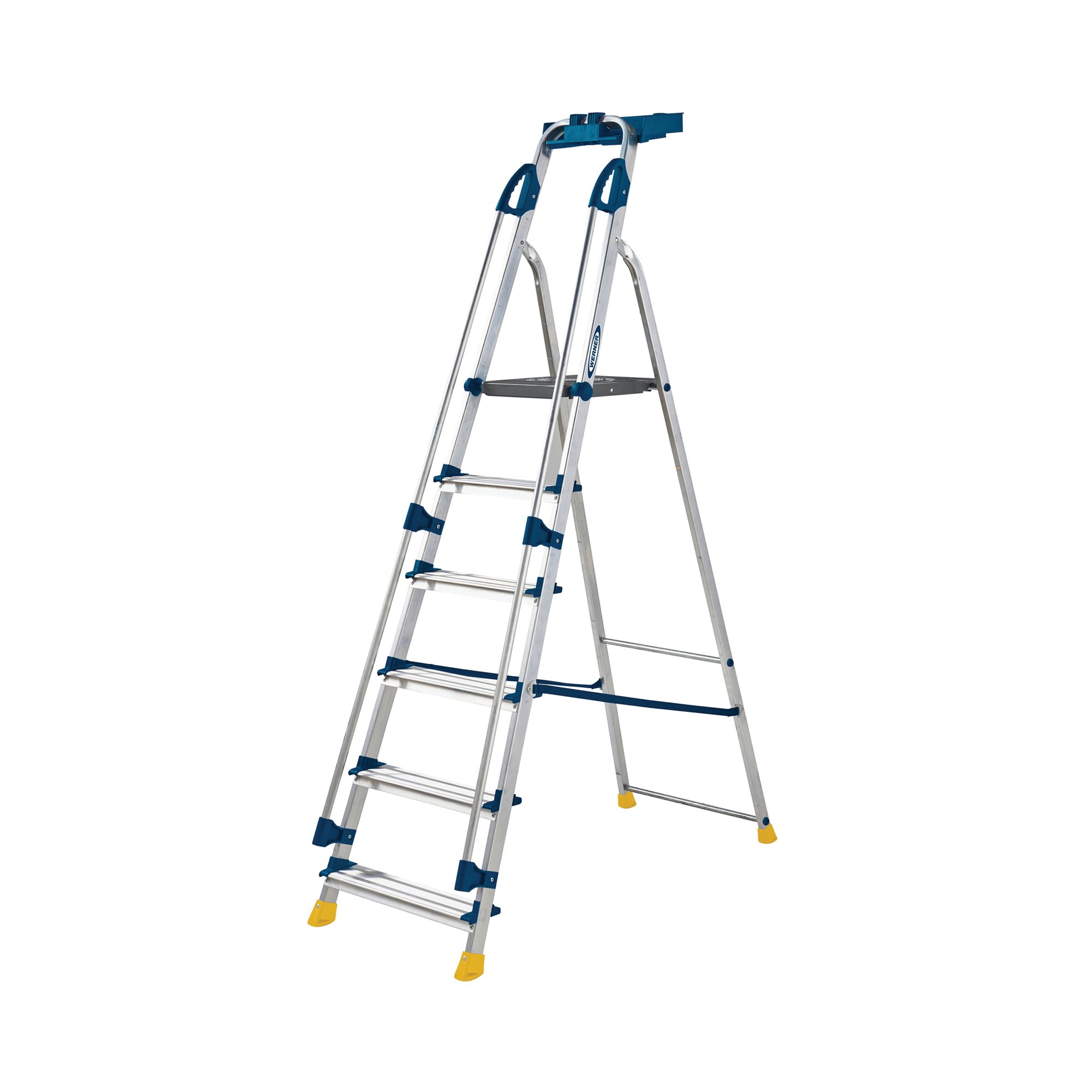WORKSTATION 6 TREAD STEPLADDER BLUE
