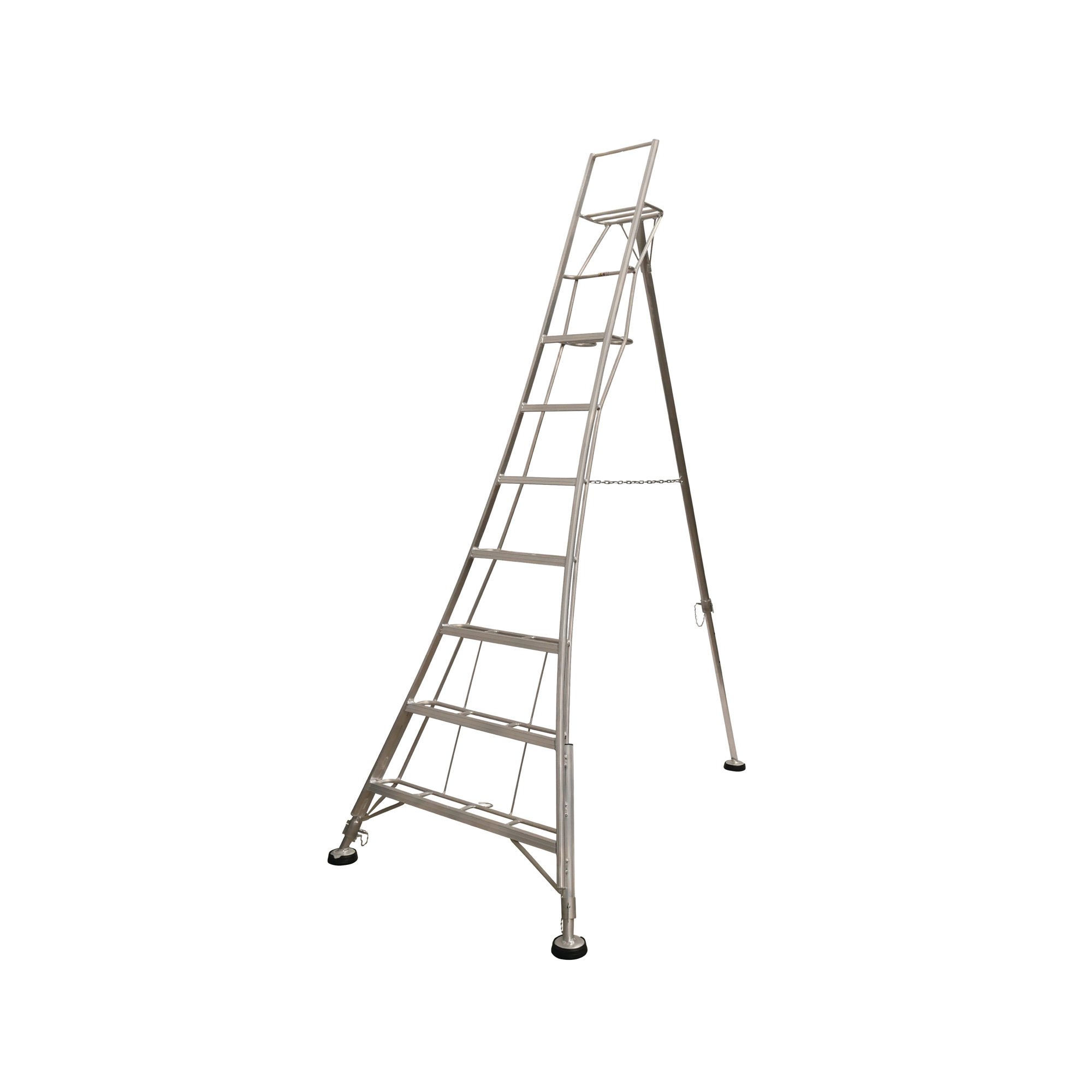 ADJUSTABLE 7 TREAD TRIPOD LADDER