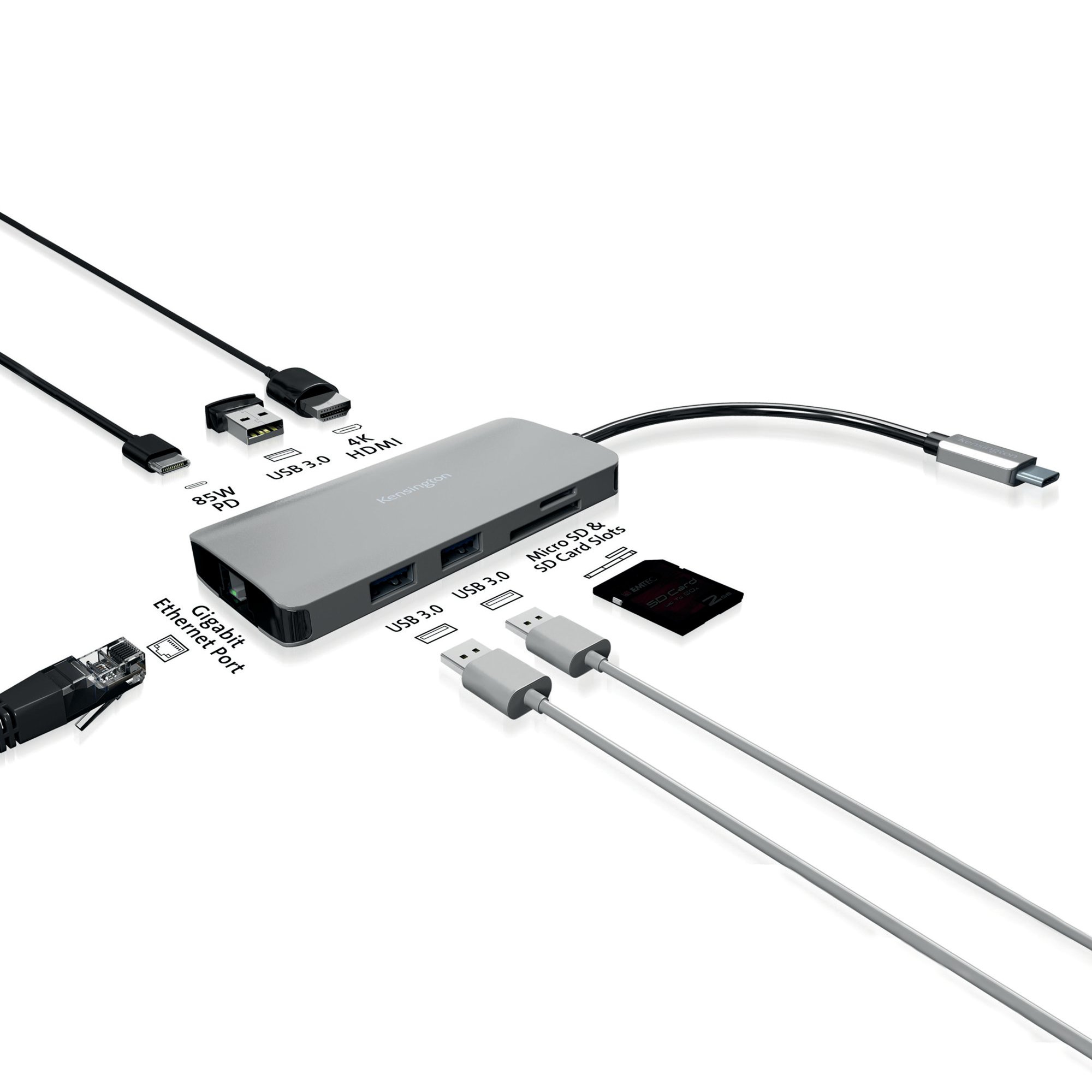 KENSINGTON UH1400P 8IN1 DOCK STATION