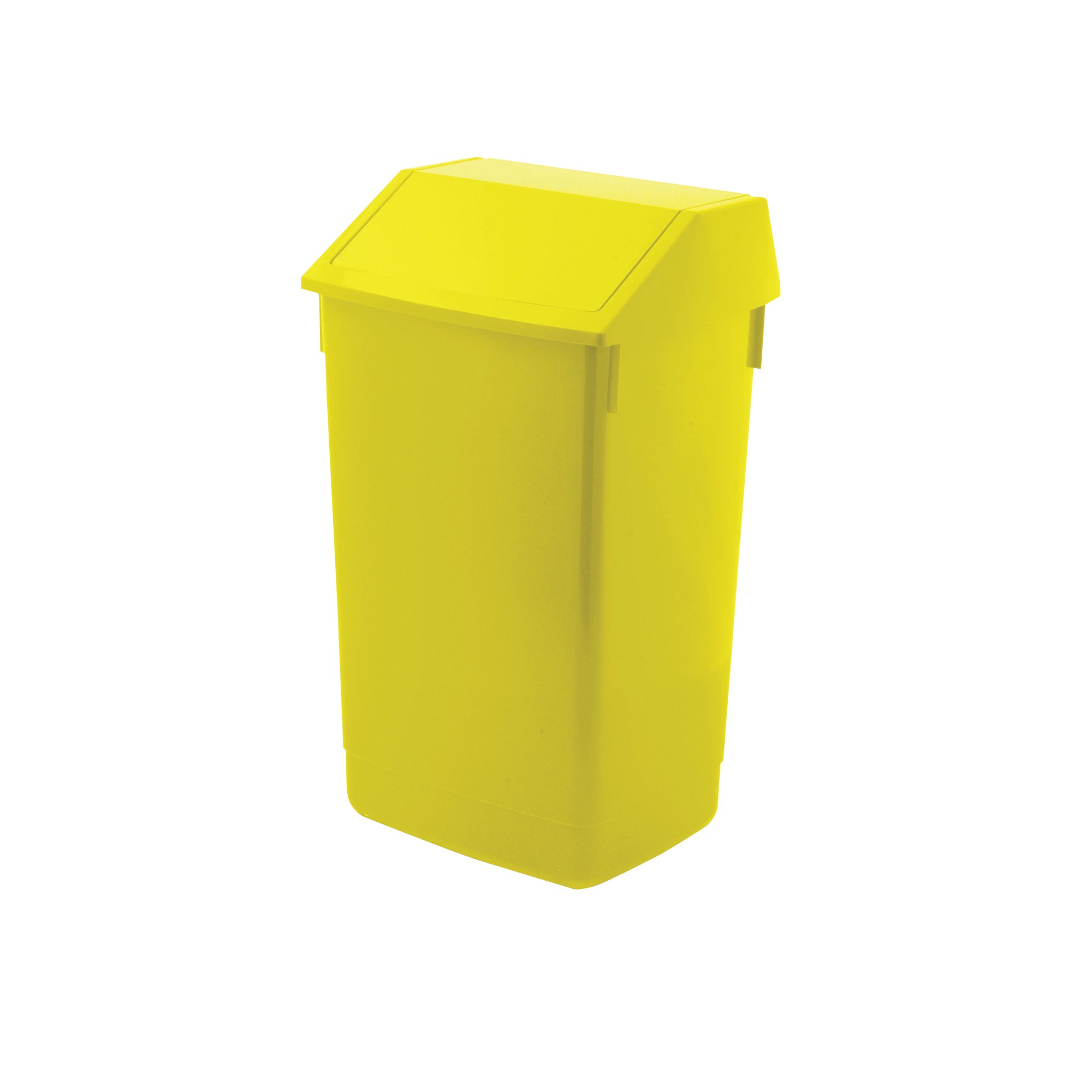 ADDIS 60L FLIP TOP RECYCLE BIN YLW