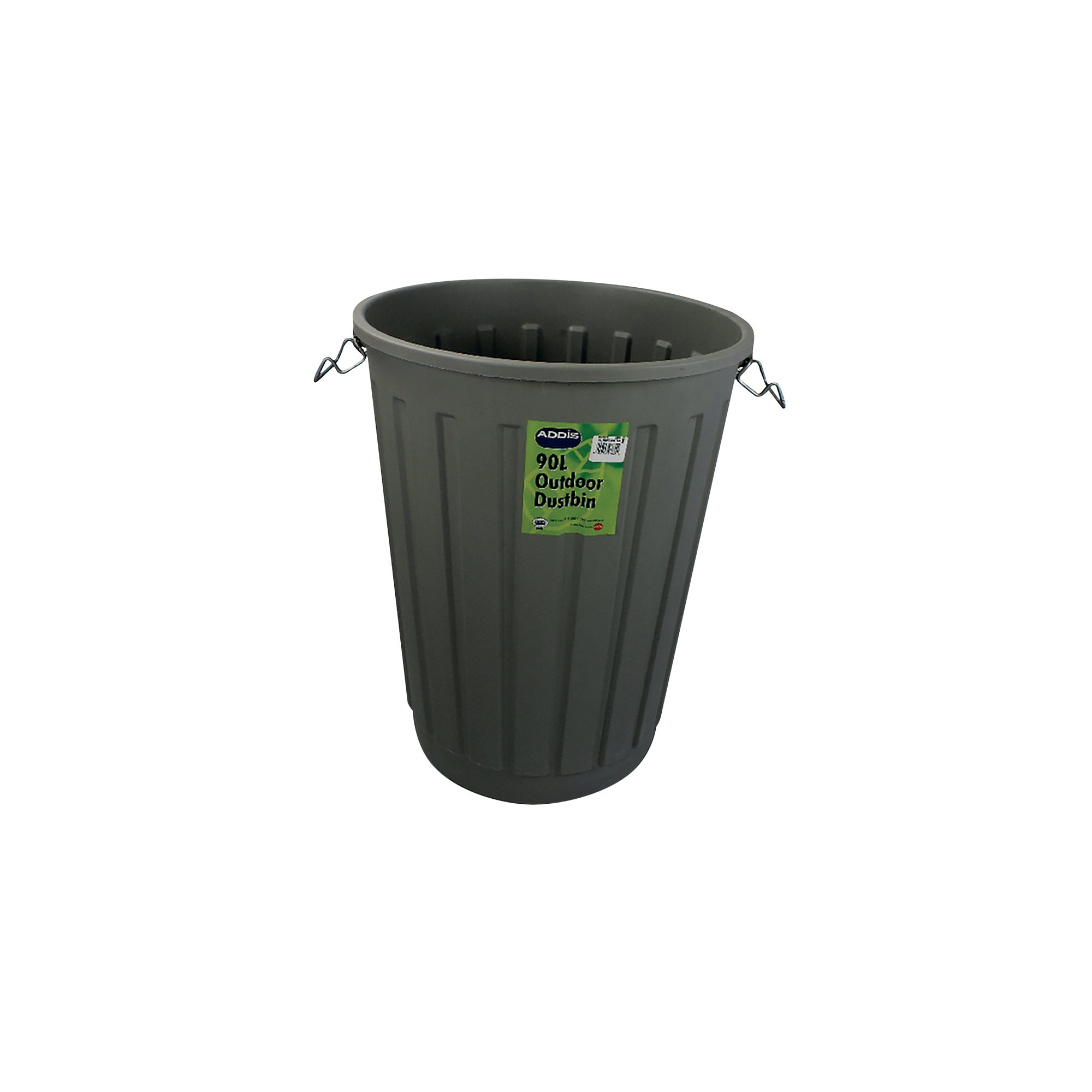 ADDIS DUSTBIN BASE ROUND 90L GREY