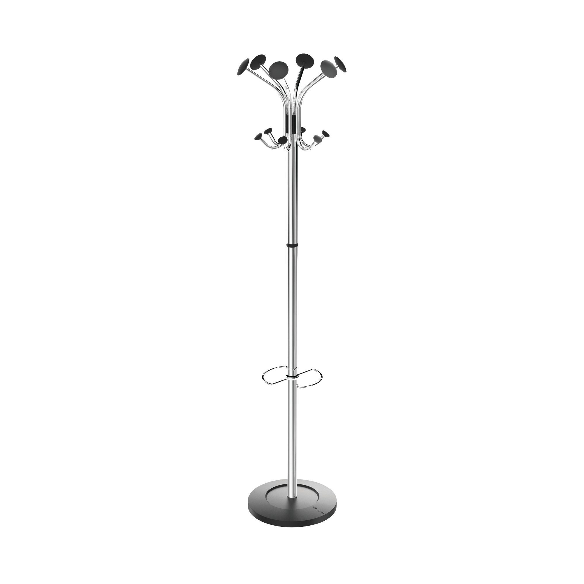ALBA CHROMY COAT STAND CHROME/BLACK