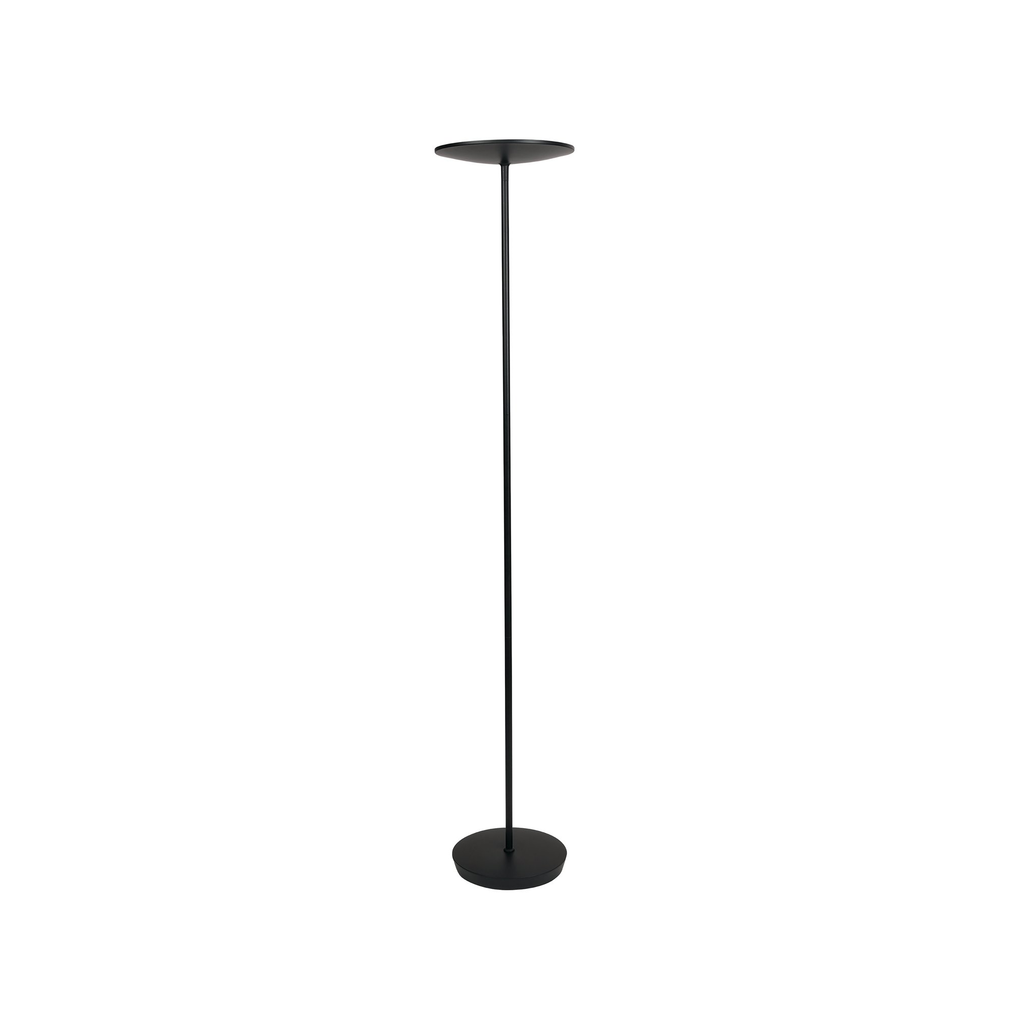 ALBA LED FLOOR LAMP ROUND HEAD BLK