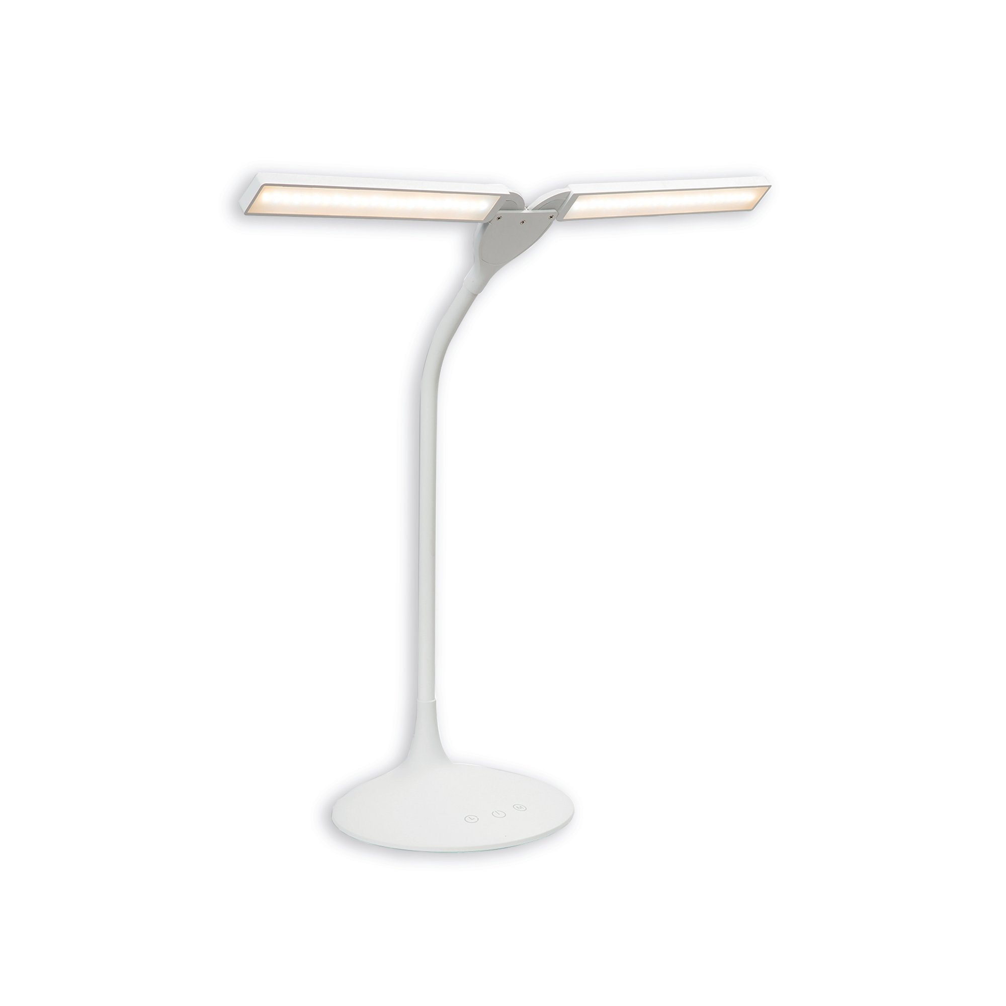 ALBA NOMAD TWO HEAD DESK LAMP WHITE