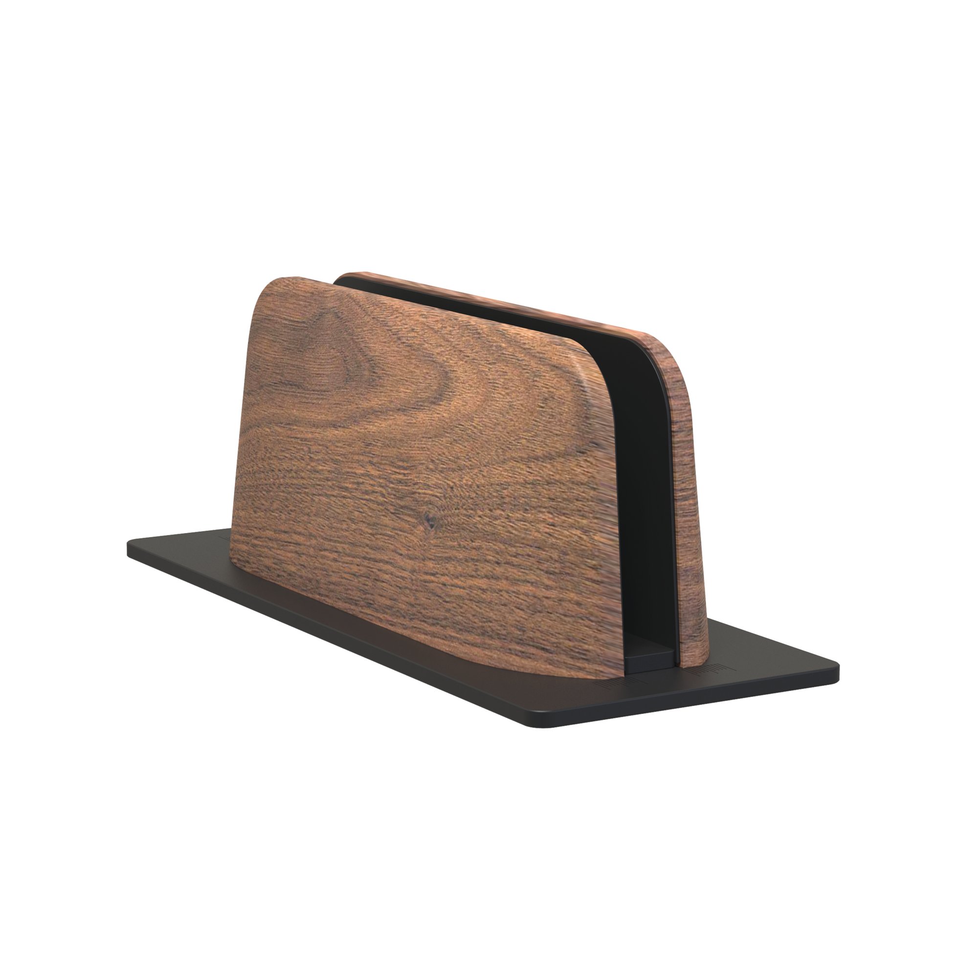 ALBA VERT COMPUTER STAND ALU/WALNUT