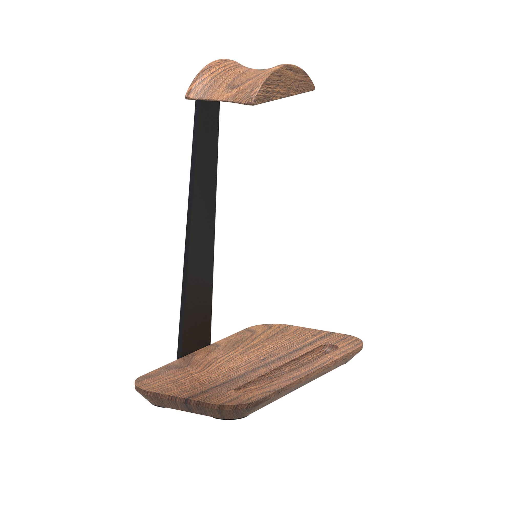 ALBA HEADPHONE STAND BLACK/WALNUT