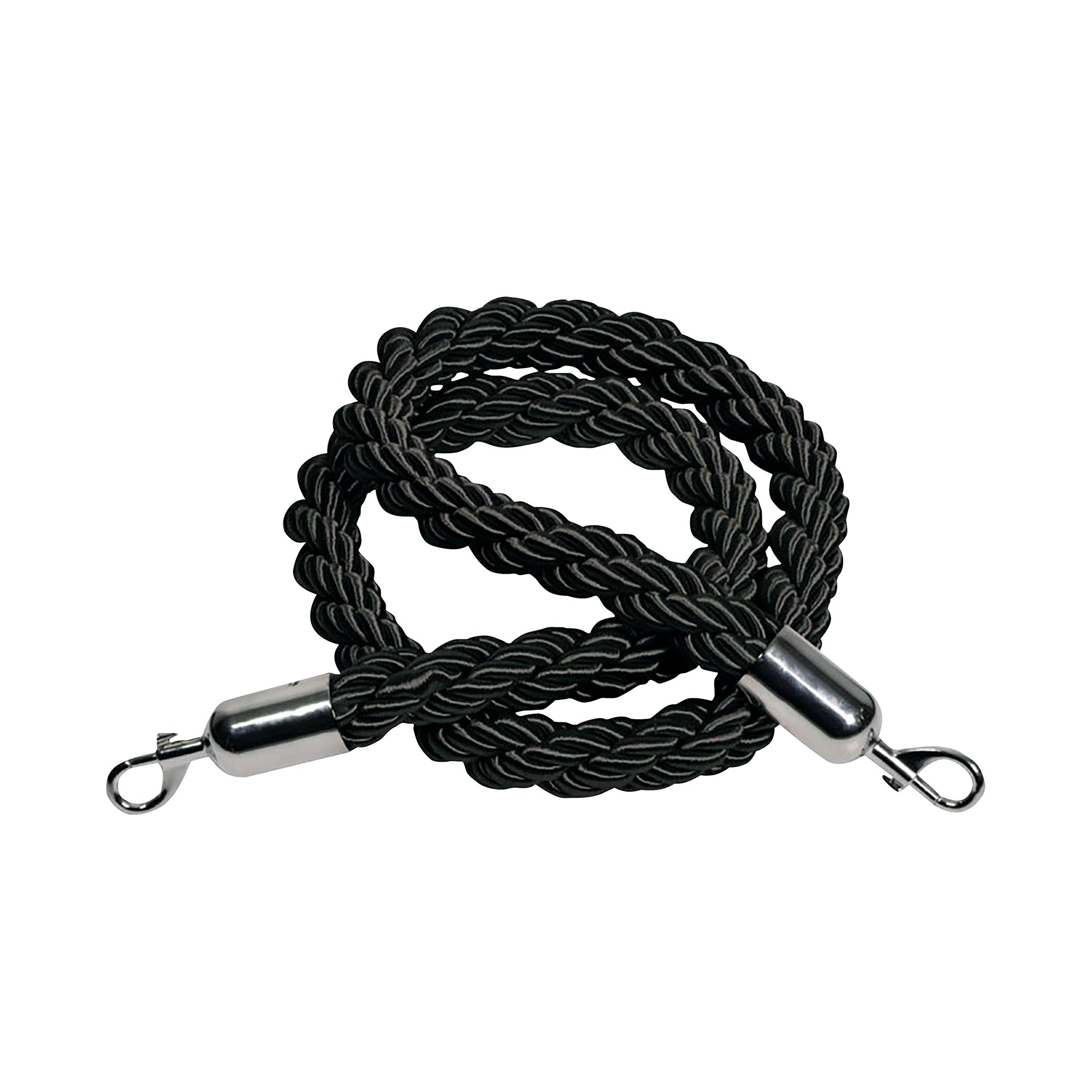 ROPE 25X1500MM BLACK CHROME CLIP