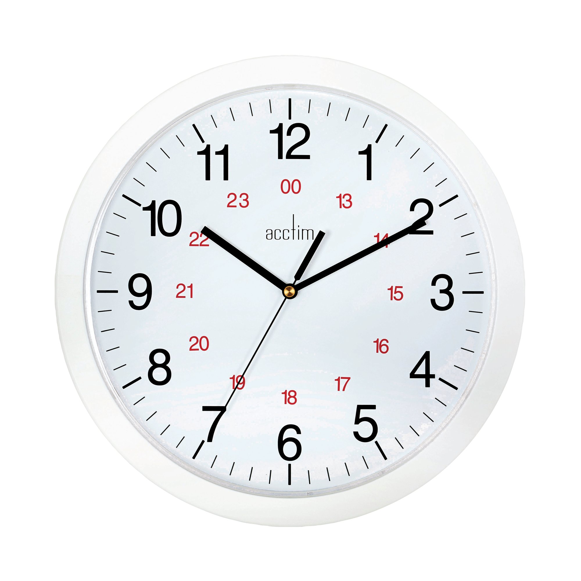 ACCTIM METRO 12 WALL CLOCK WHITE