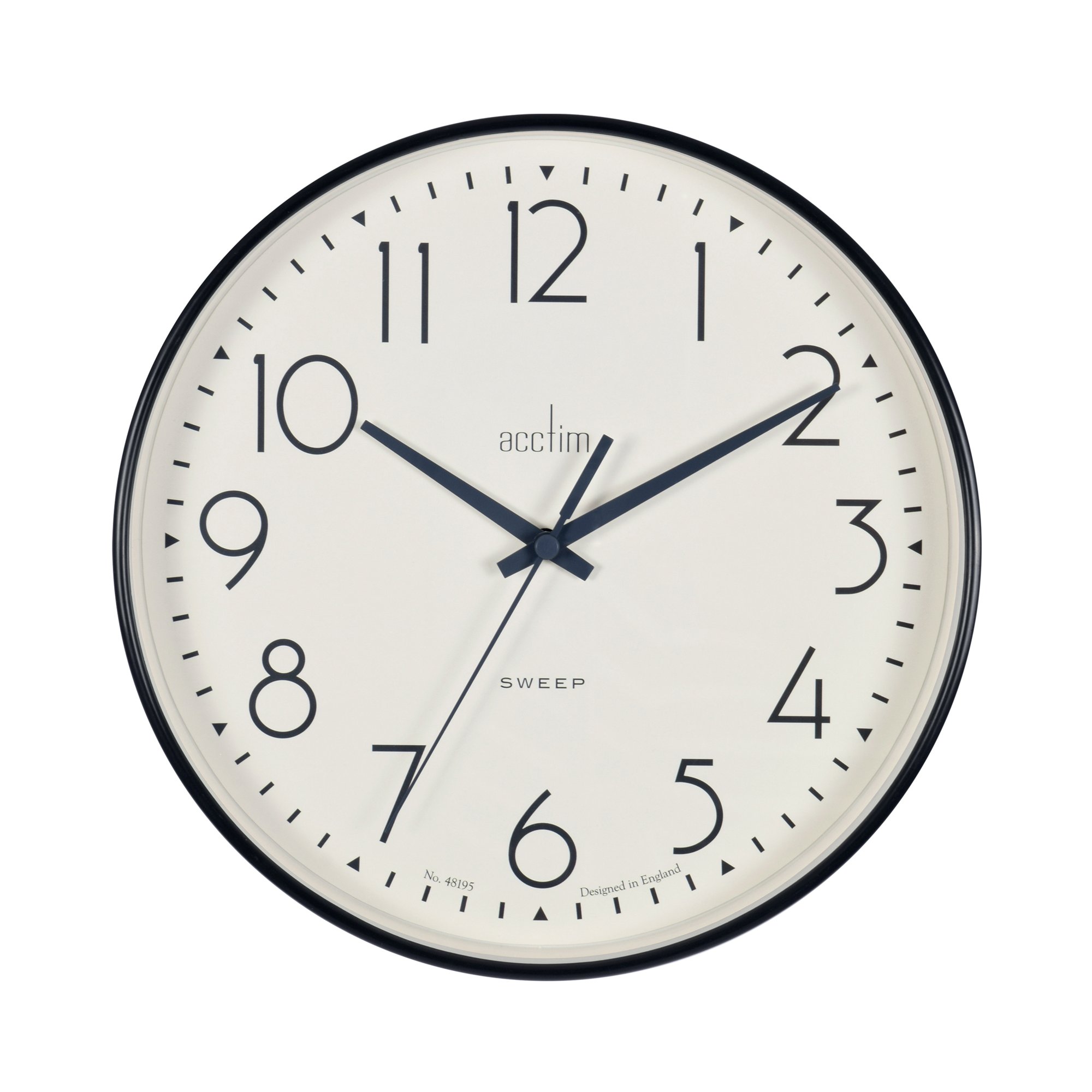 ACCTIM EARL WALL CLOCK 250MM BLACK