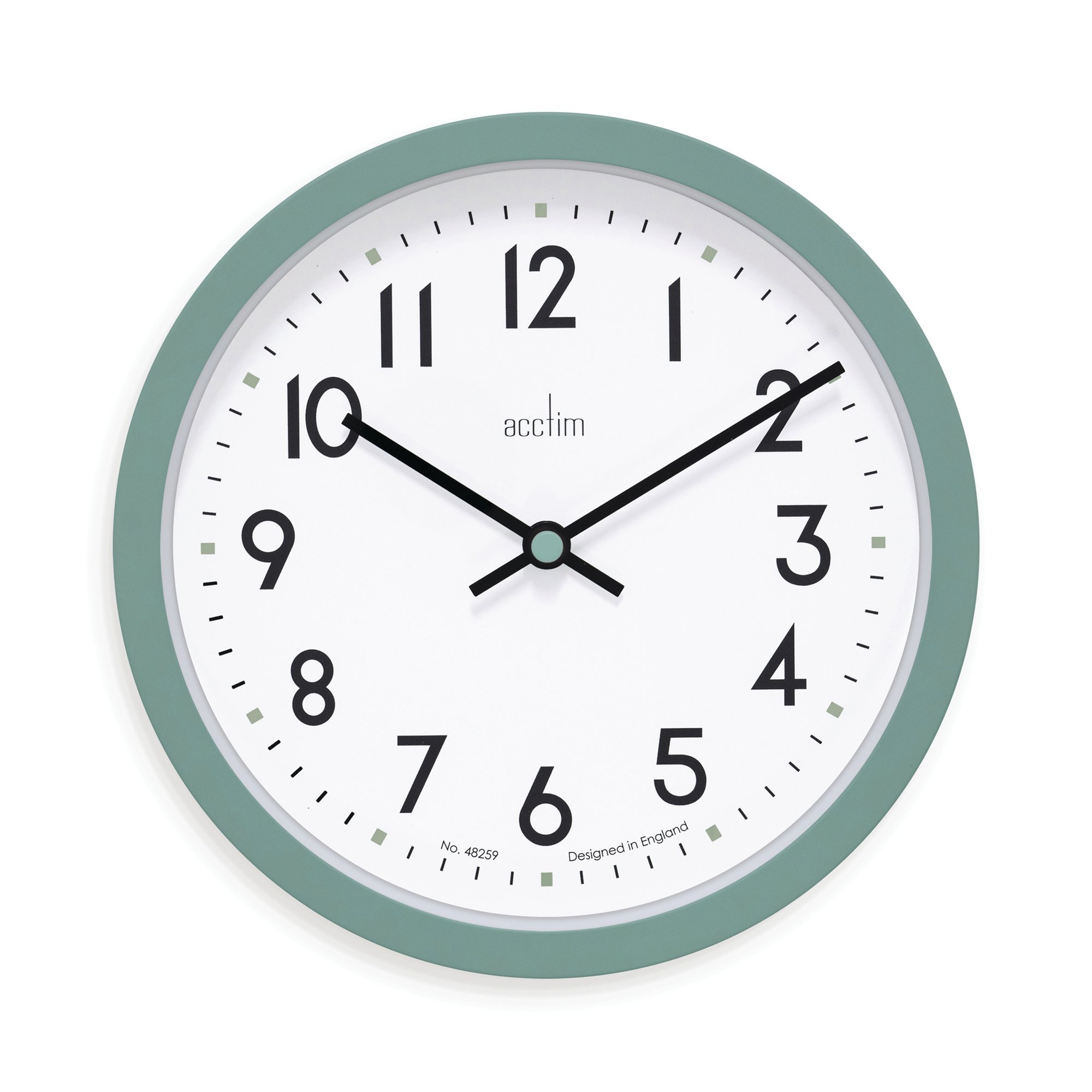 ELSTOW SMALL CLOCK GREEN 20CM 22845