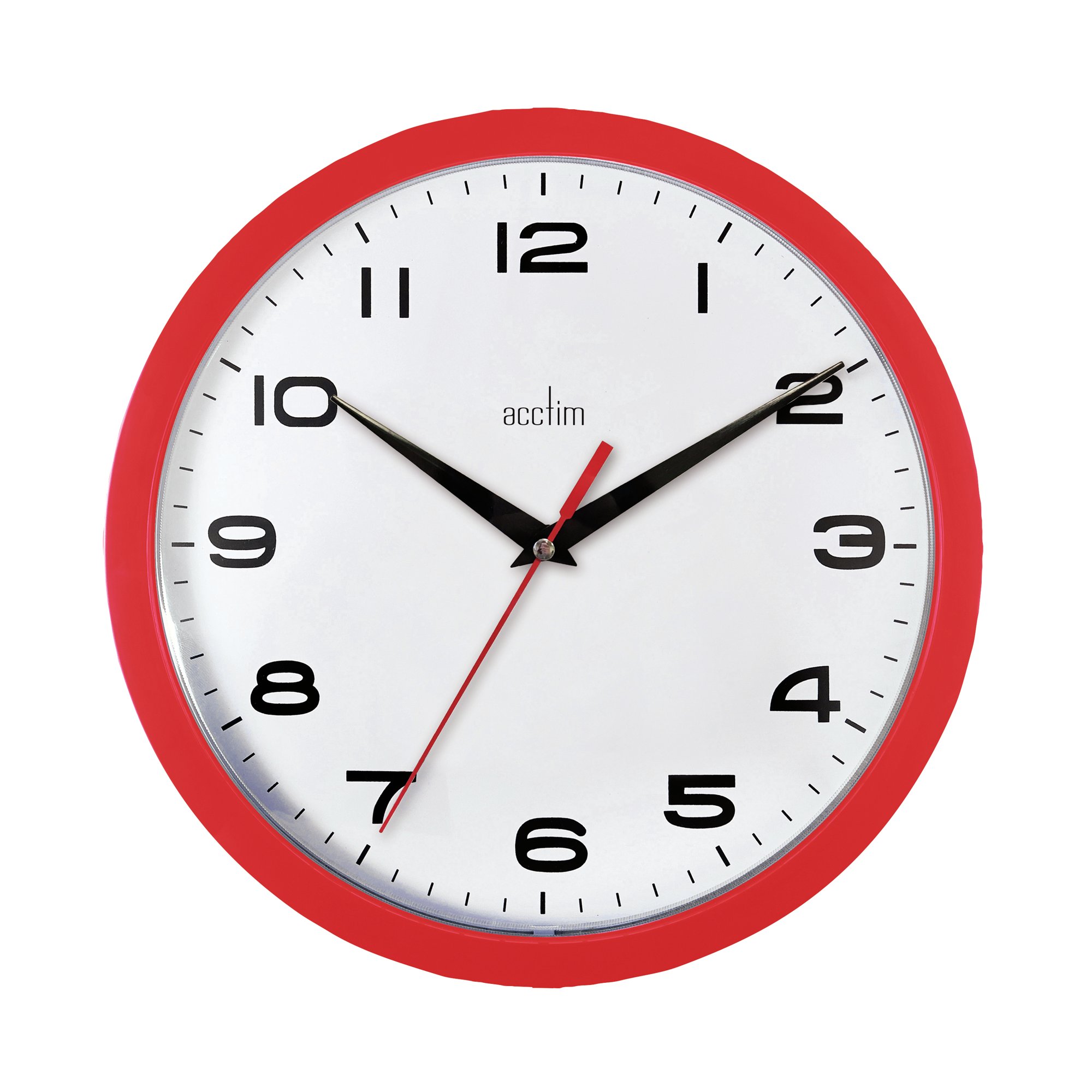 ACCTIM AYLESBURY WALL CLOCK RED