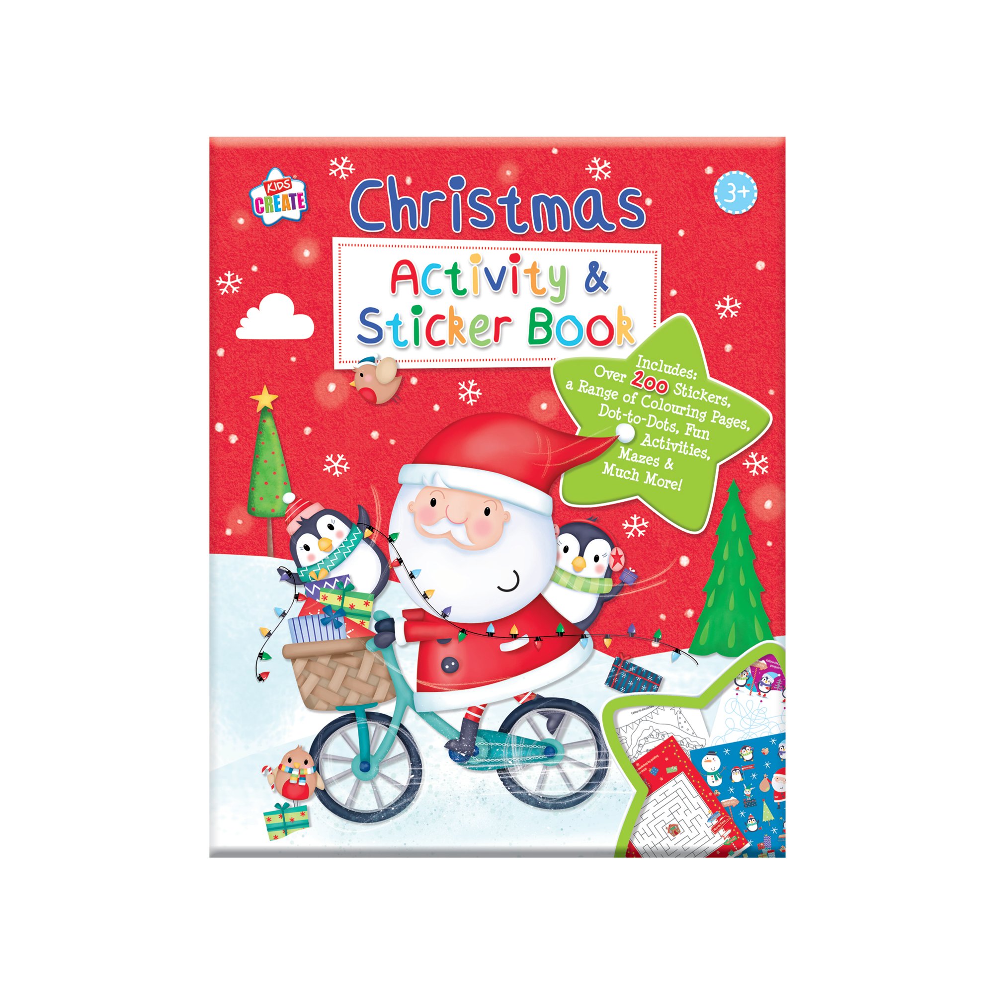 CHRISTMAS STICKER ACTIVITY BOOK PK24