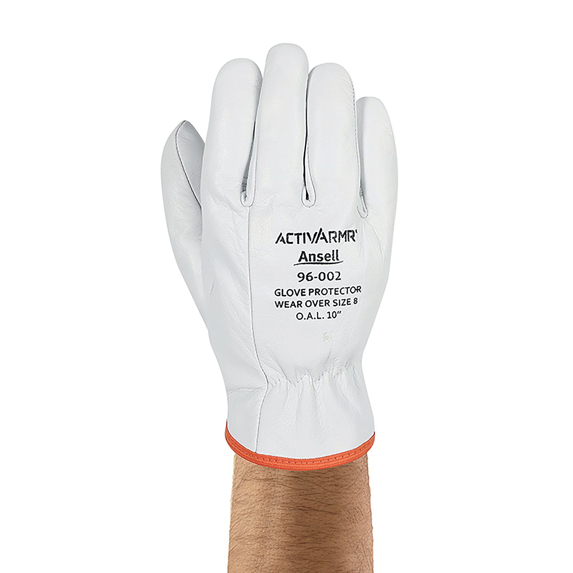 GOAT SKIN GLOVE PROTECTOR WHITE L