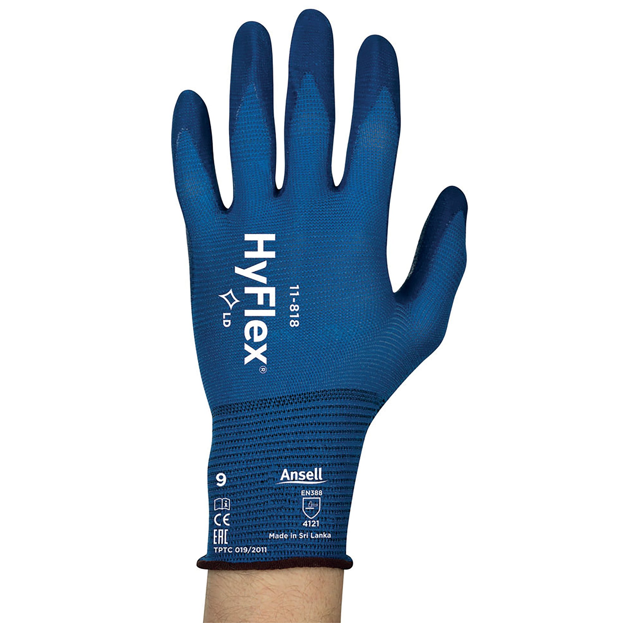 ANSELL HYFLEX GLOVES 1 PAIR BLUE S