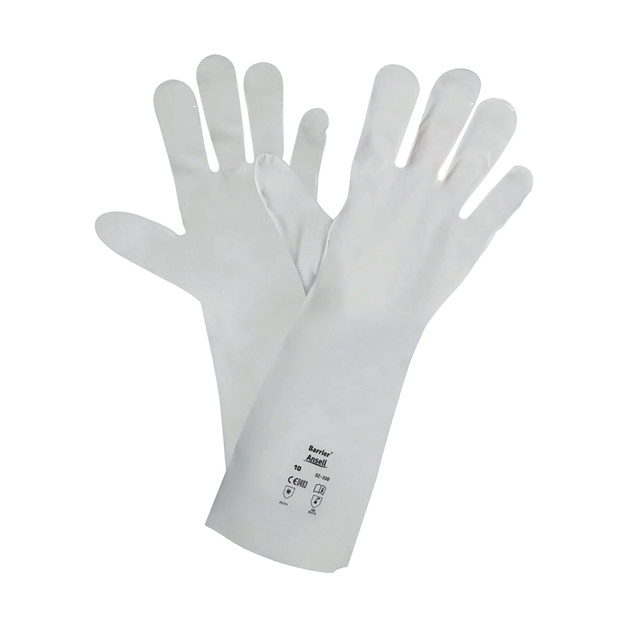 BARRIER GLOVES 1 PAIR WHITE SIZE M