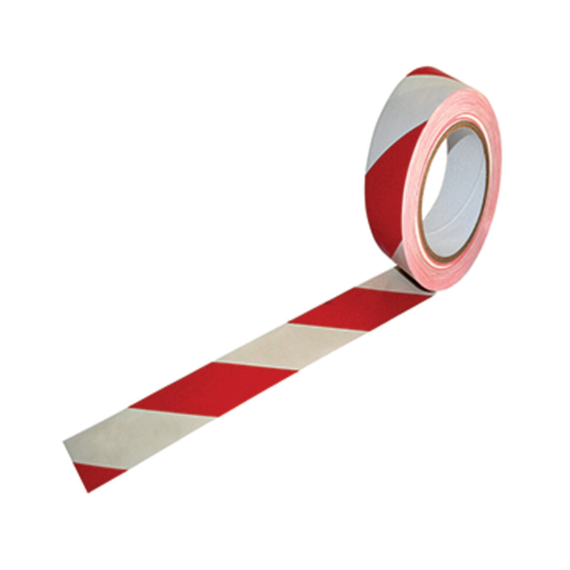VINYL HAZARD TAPE WHITE/RED PK24