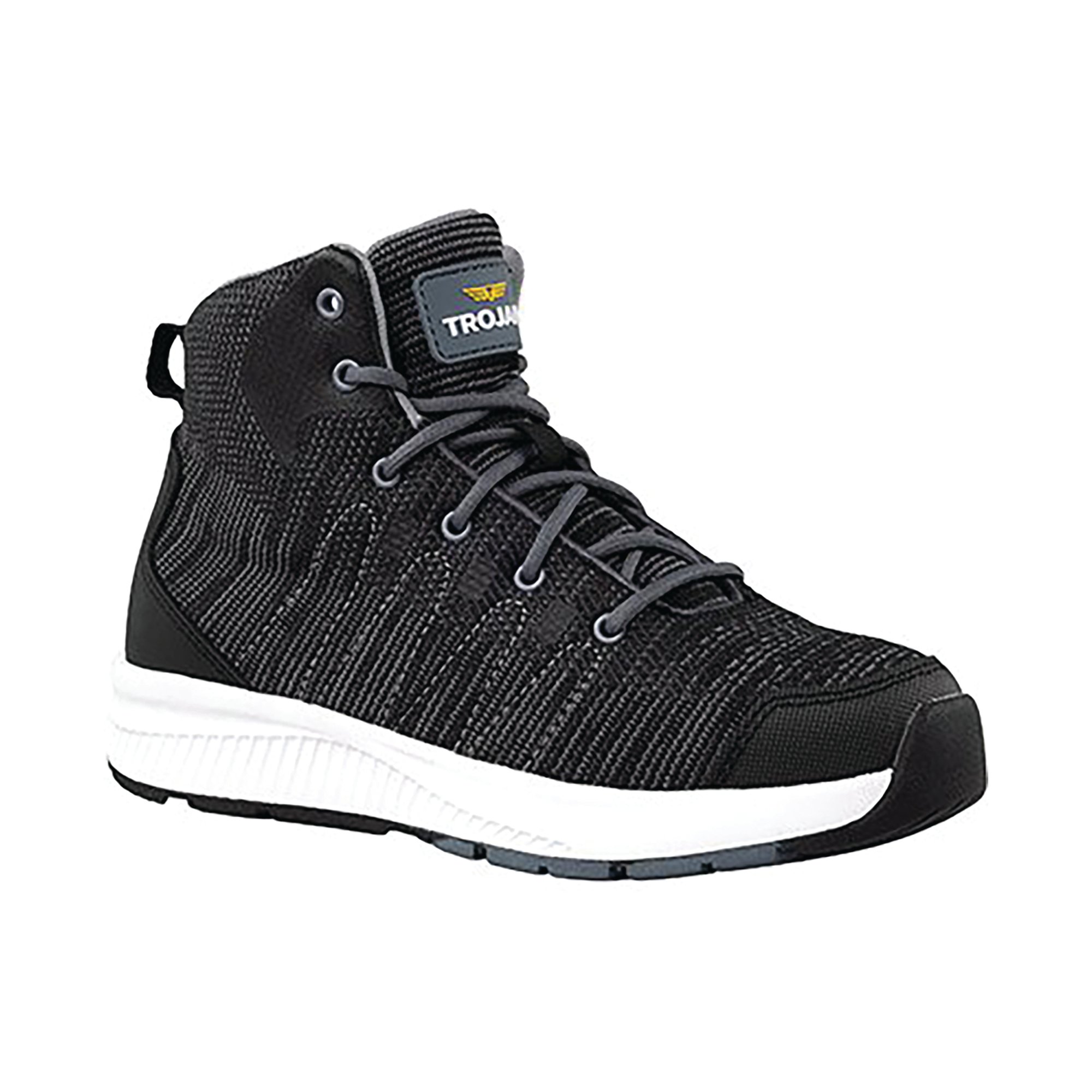NYX WOMENS BLK/GRY S1P HIKER BOOTS 4