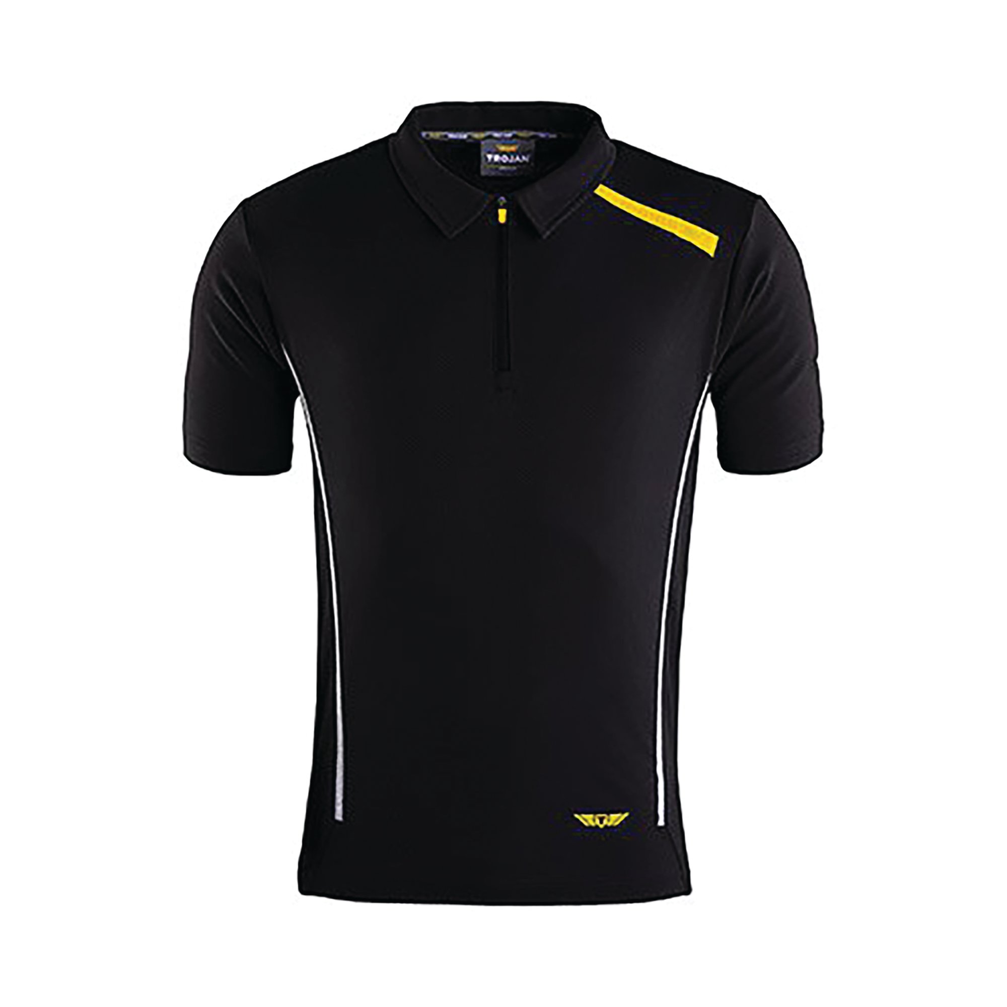 MENS BLACK POLO T-SHIRT S