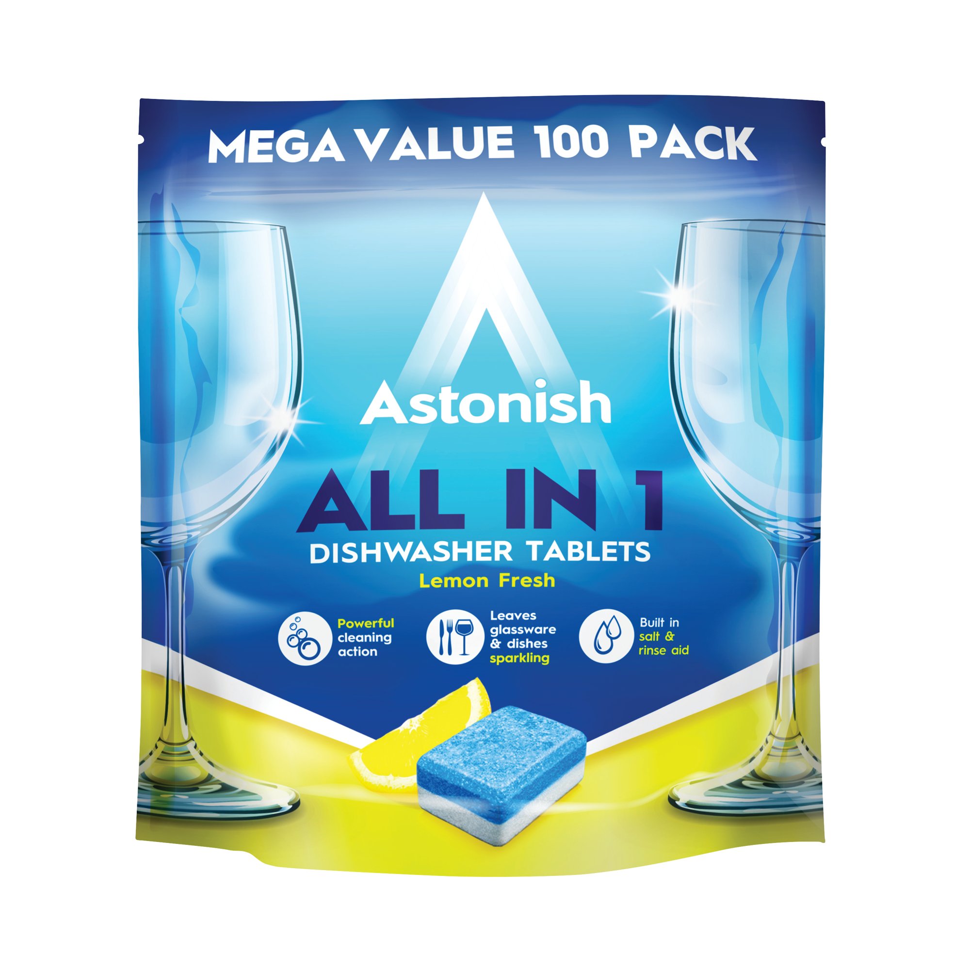 ASTONISH ALL IN 1 DISHWSHR TABS P100
