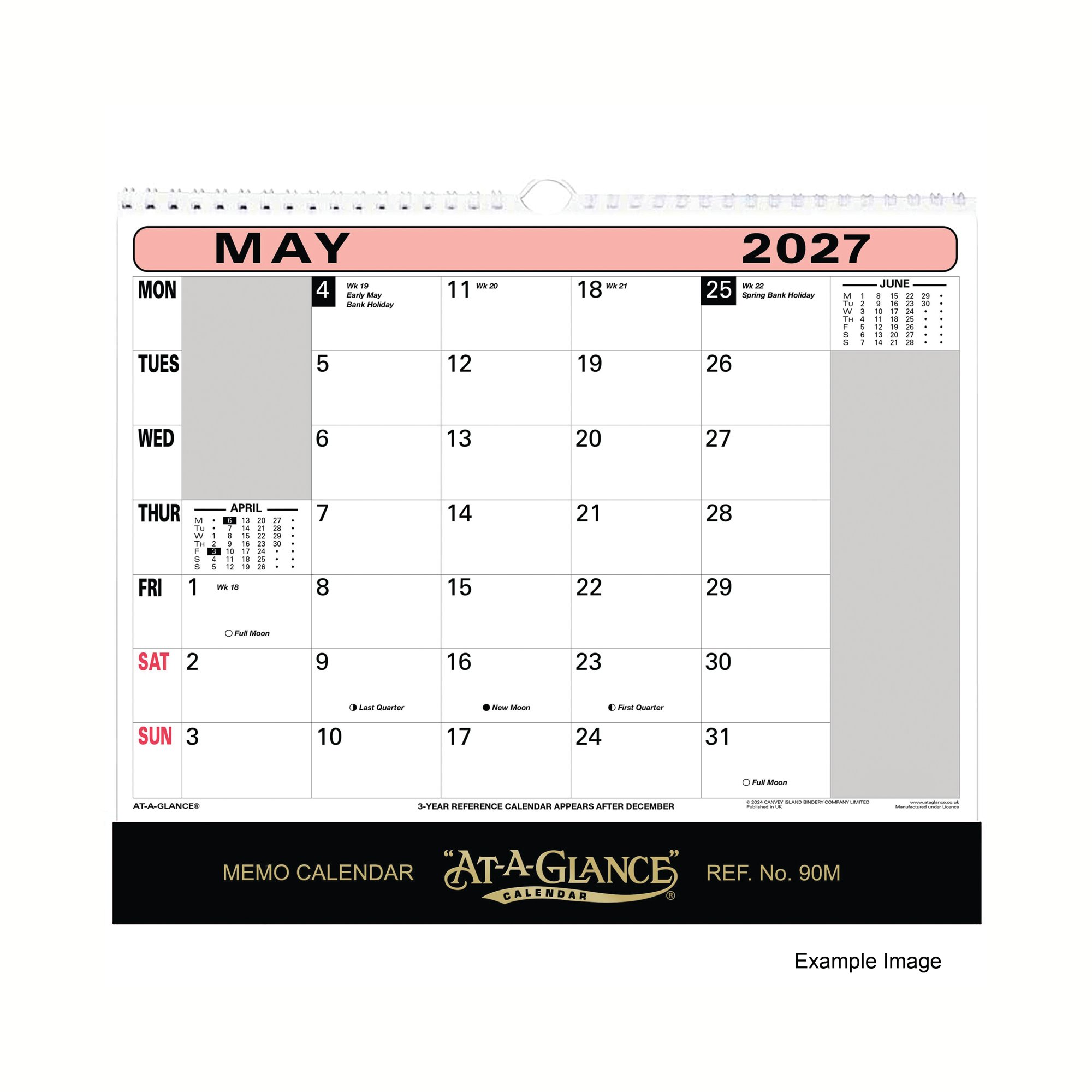 AT-A-GLANCE WALL CALENDAR 2027