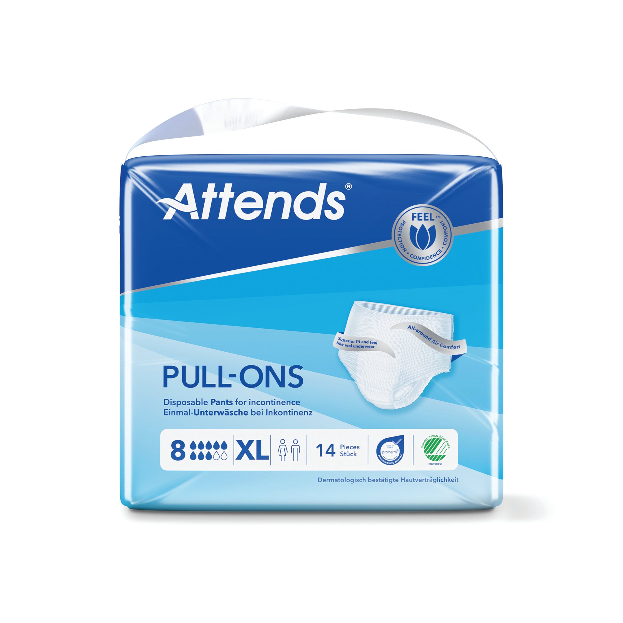 ATTENDS PULLONS PANT SZ 8XL X4 PK14