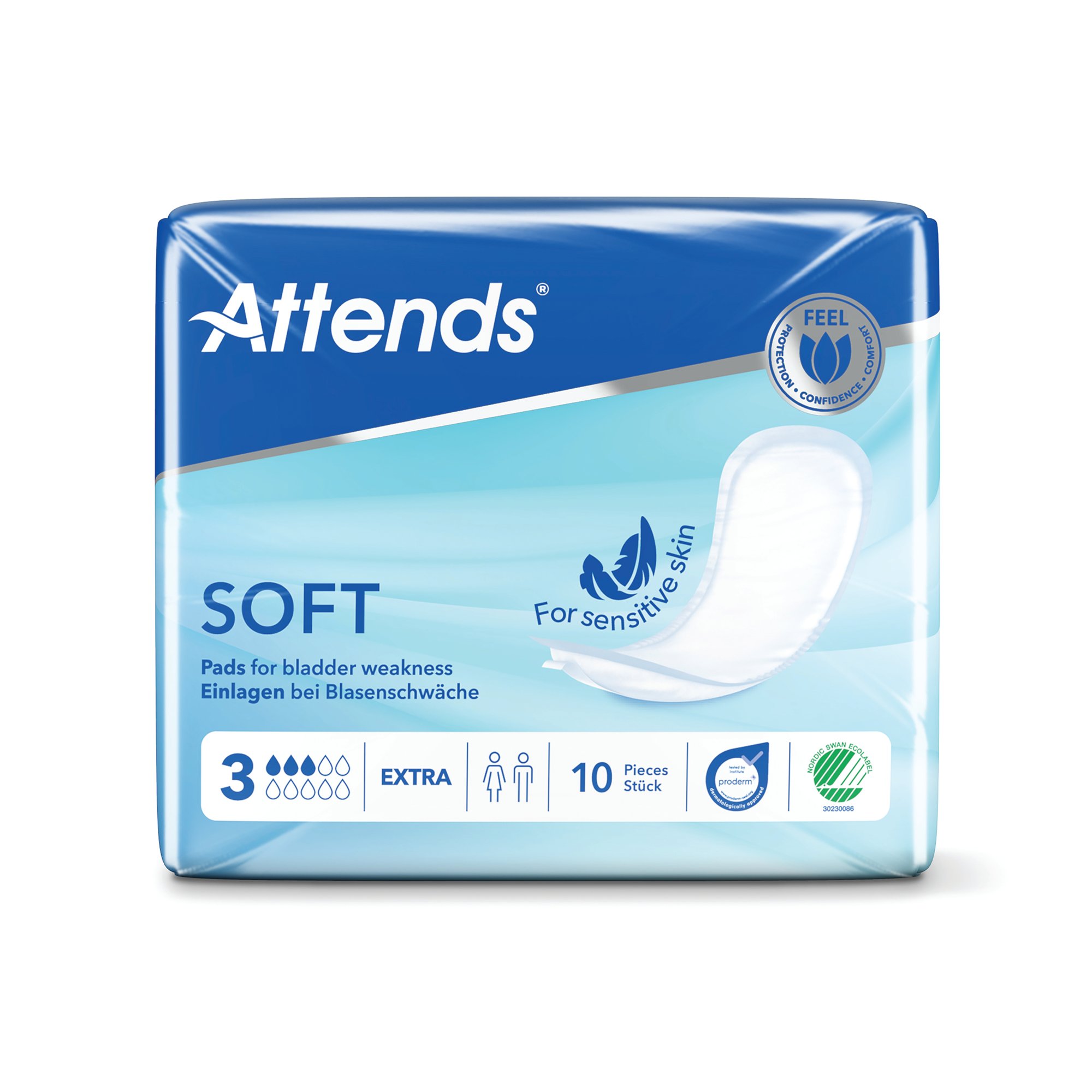 ATTENDS SOFT PAD SZ 3 EXTRA PK10