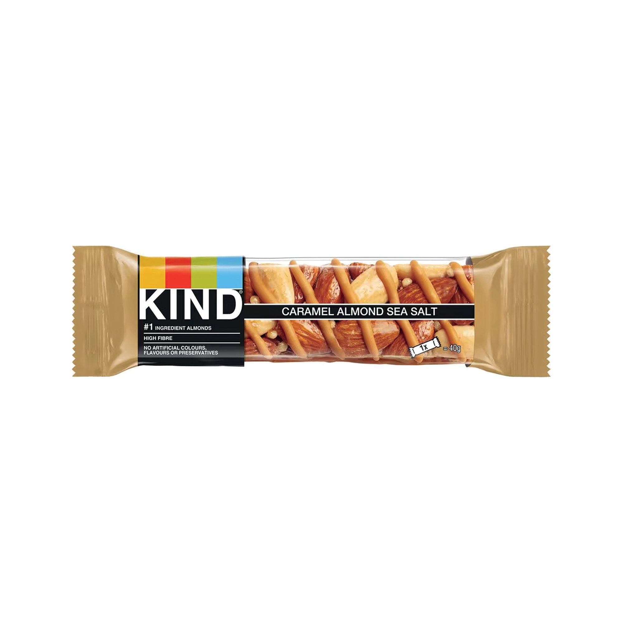 KIND CARAMEL+ALMOND+SEA SALT PK12