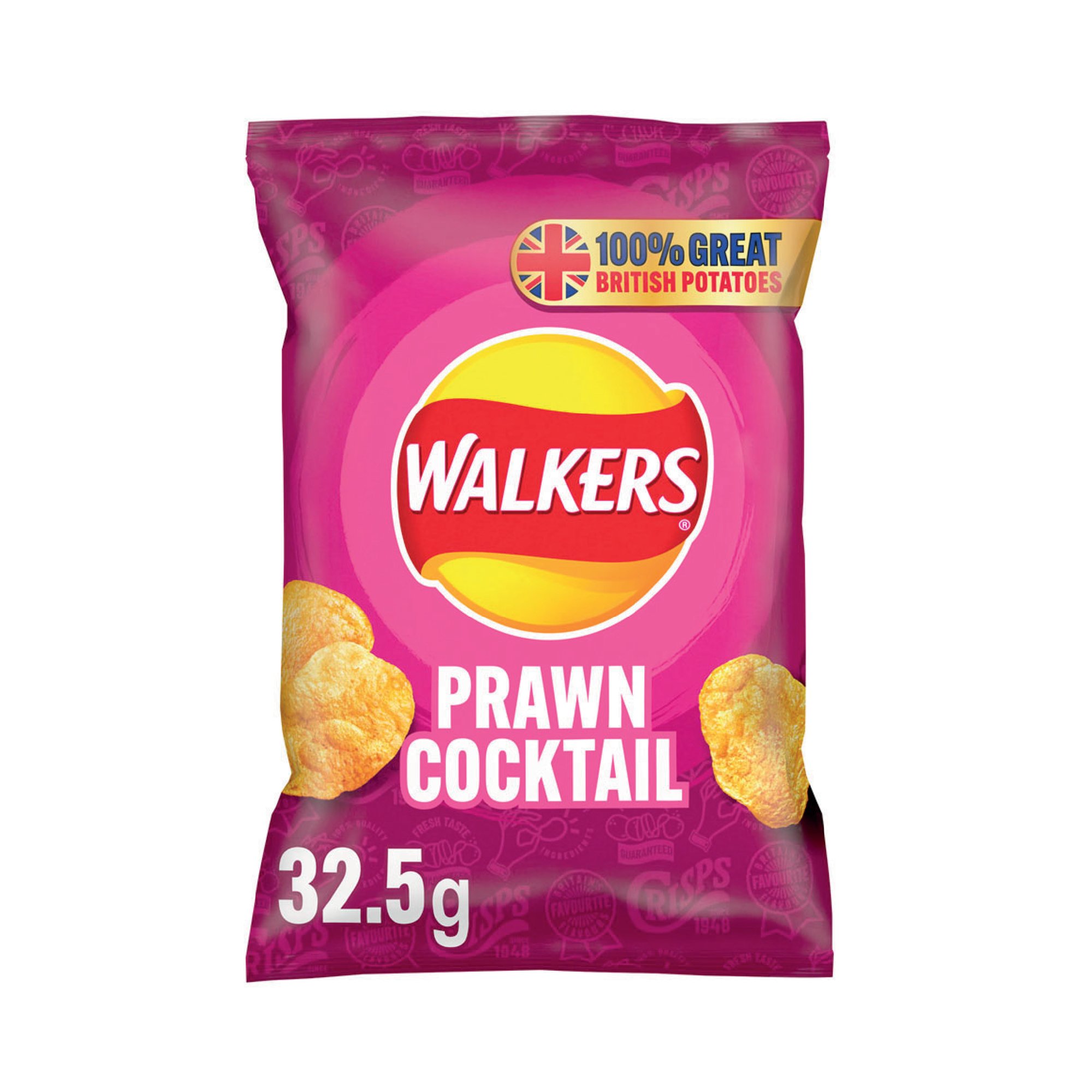 WALKERS PRAWN COCKTAIL CRISPS PK32