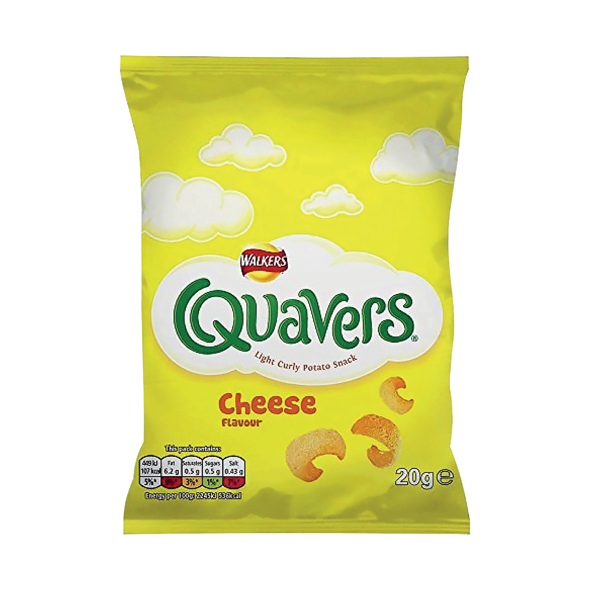 WALKERS QUAVERS 20G PK32
