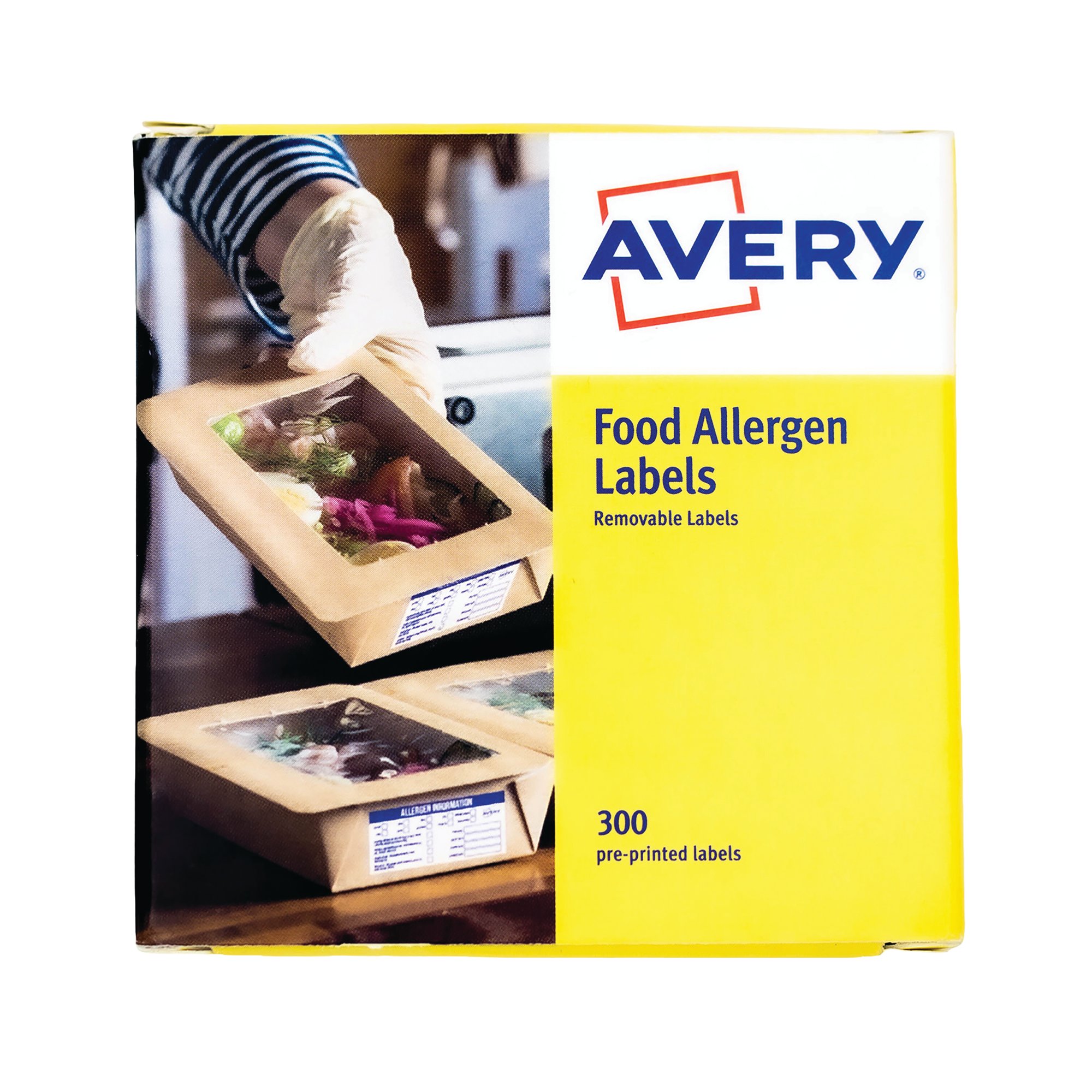 AVERY PRINT ALLERG FOOD LABELS PK300