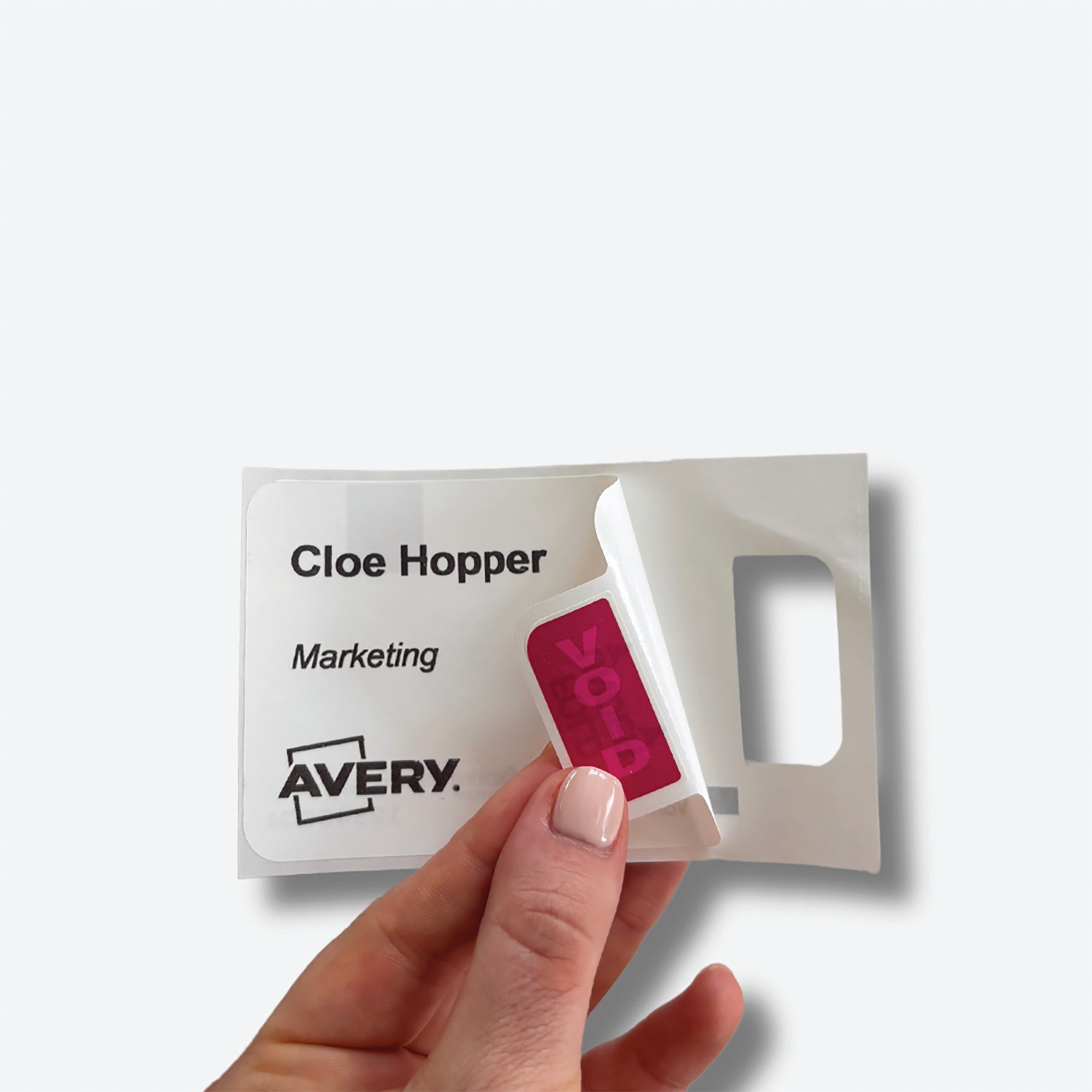 SELF-ADHESIVE VISITOR BADGES ROLL