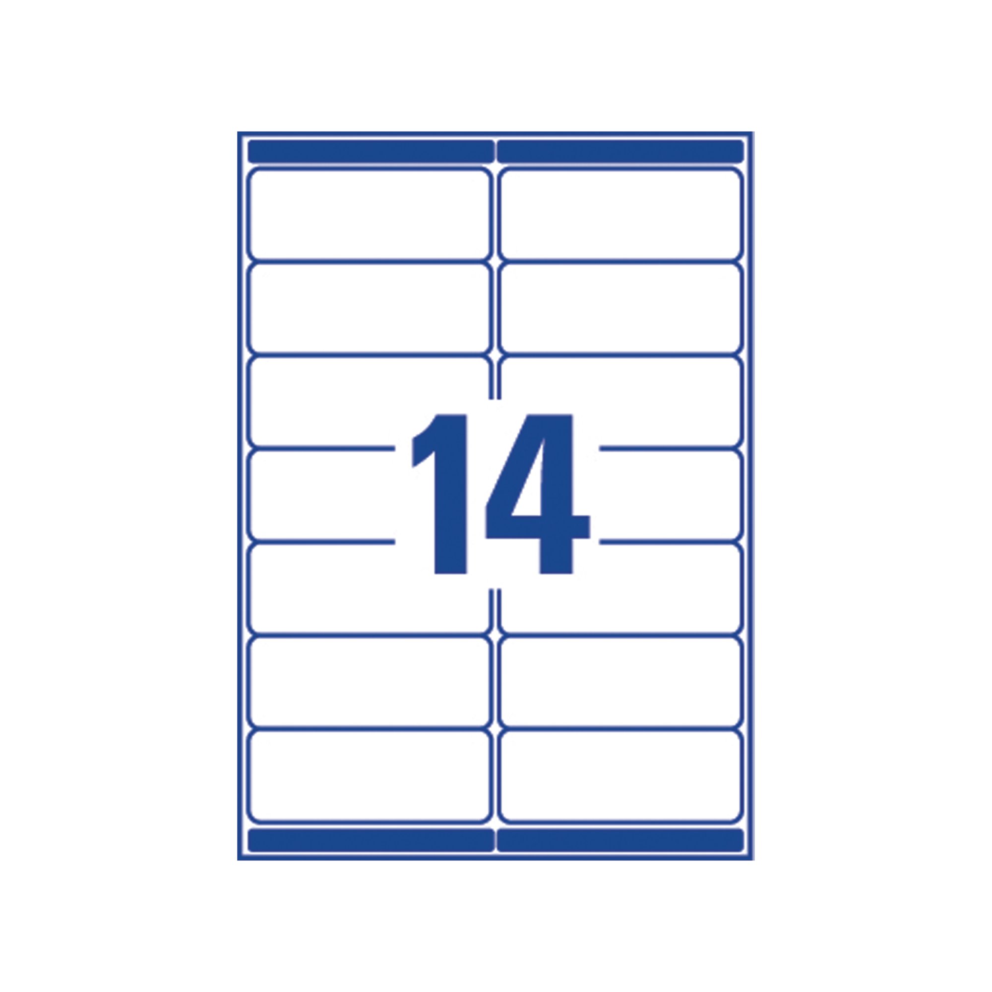Avery Addressing Labels Laser Jam-free 14 Per Sheet 99.1x38 L7163-40 - View #5
