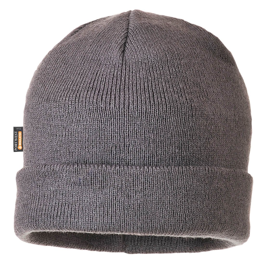 INSULATED KNIT BEANIE GREY PK12