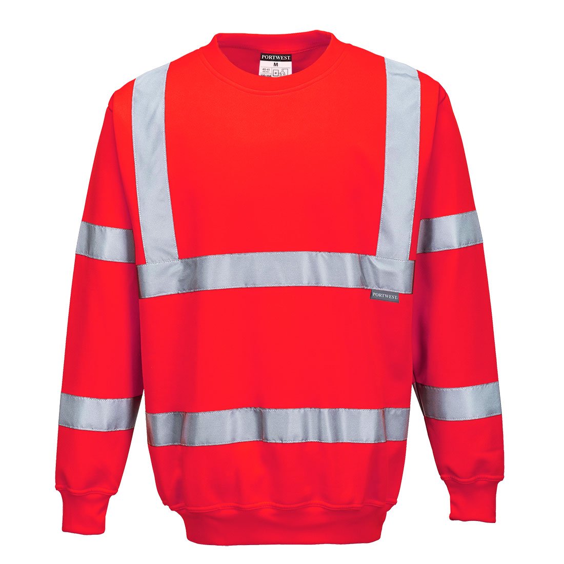 HI-VIS SWEATSHIRT RED L