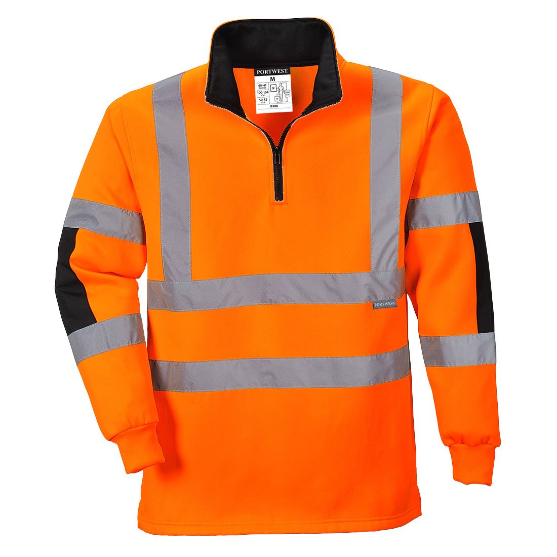 XENON HI-VIS RUGBY SHIRT ORANGE L