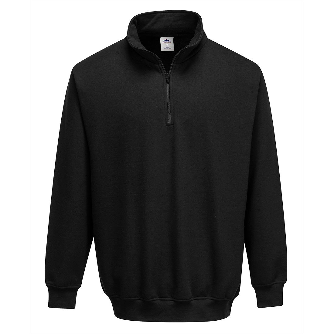 SORRENTO ZIP NECK SWEATSHIRT BLK L