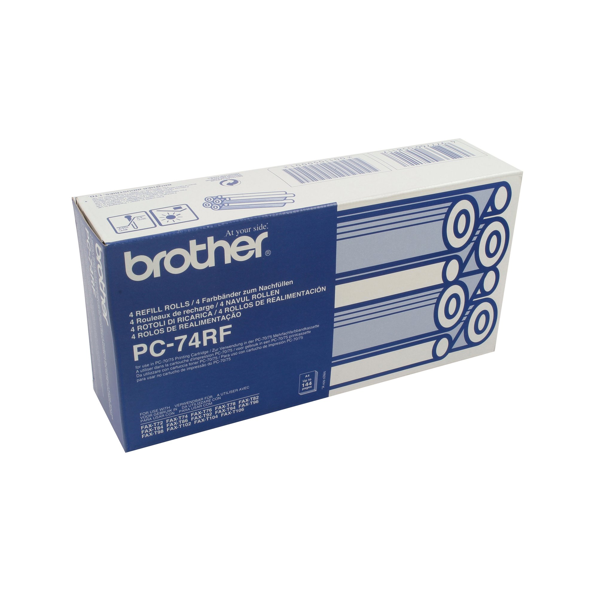 BROTHER PC-74RF TRANSF INK RIB PK4