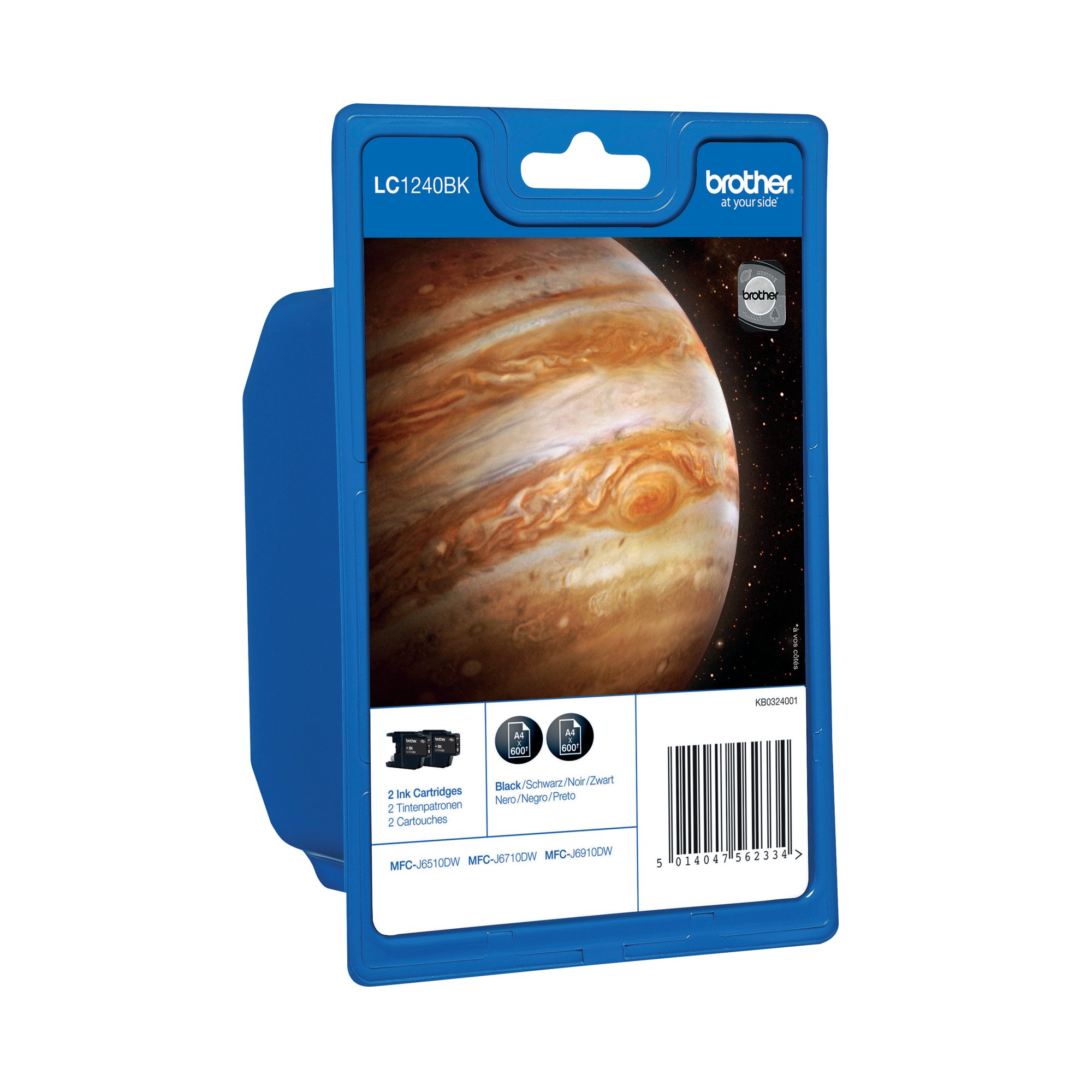 BROTHER LC1240BK INK CART TWNPK BLK