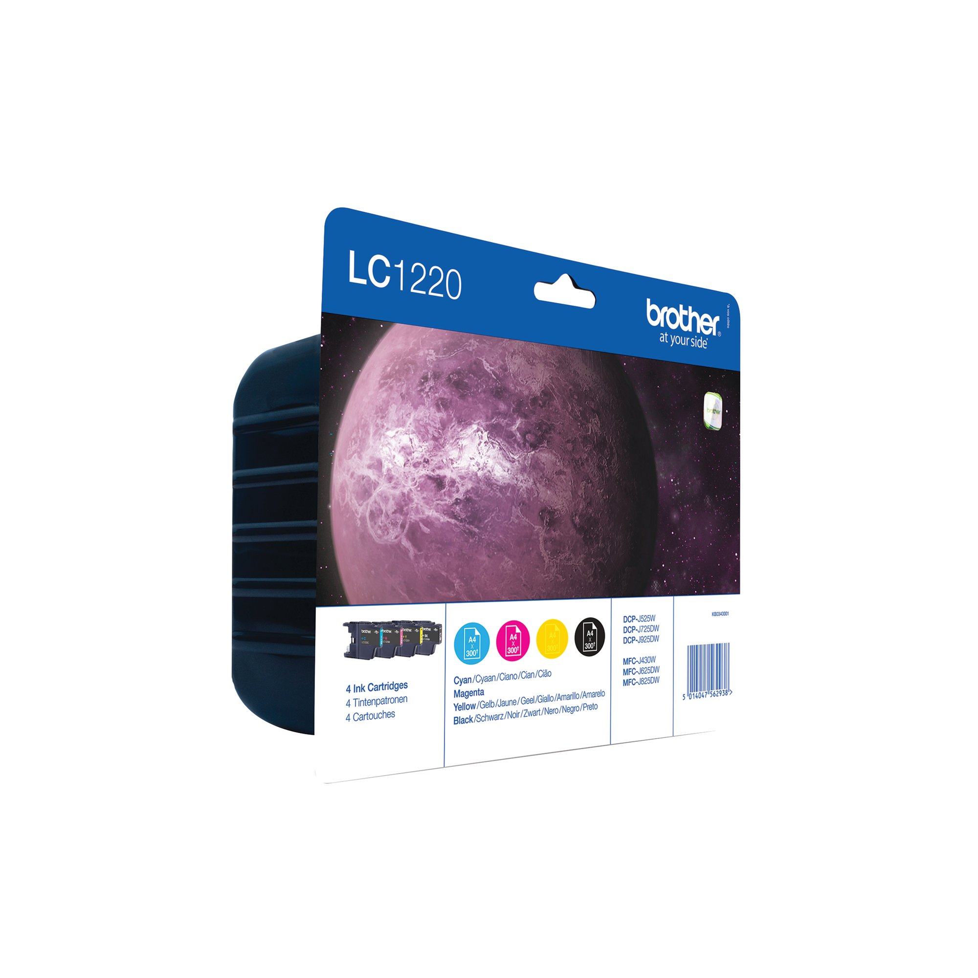 BROTHER LC1220 INK CART MPK CMYK