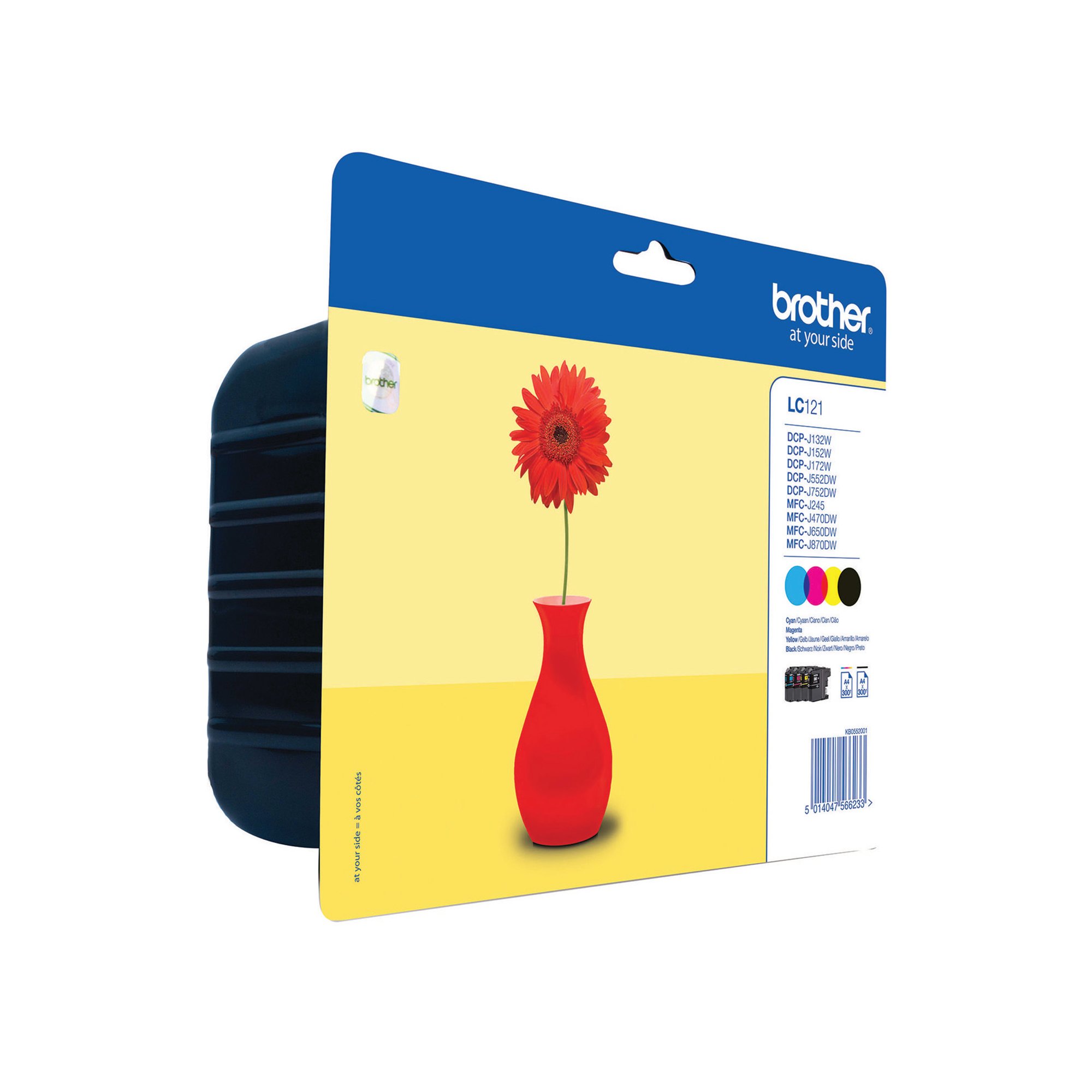 BROTHER LC121 INK CART MPK CMYK