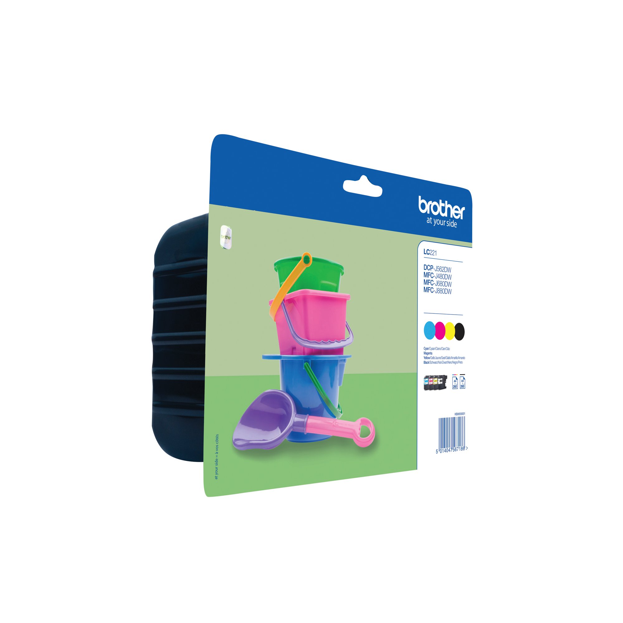 BROTHER LC221 INK CART MPK CMYK