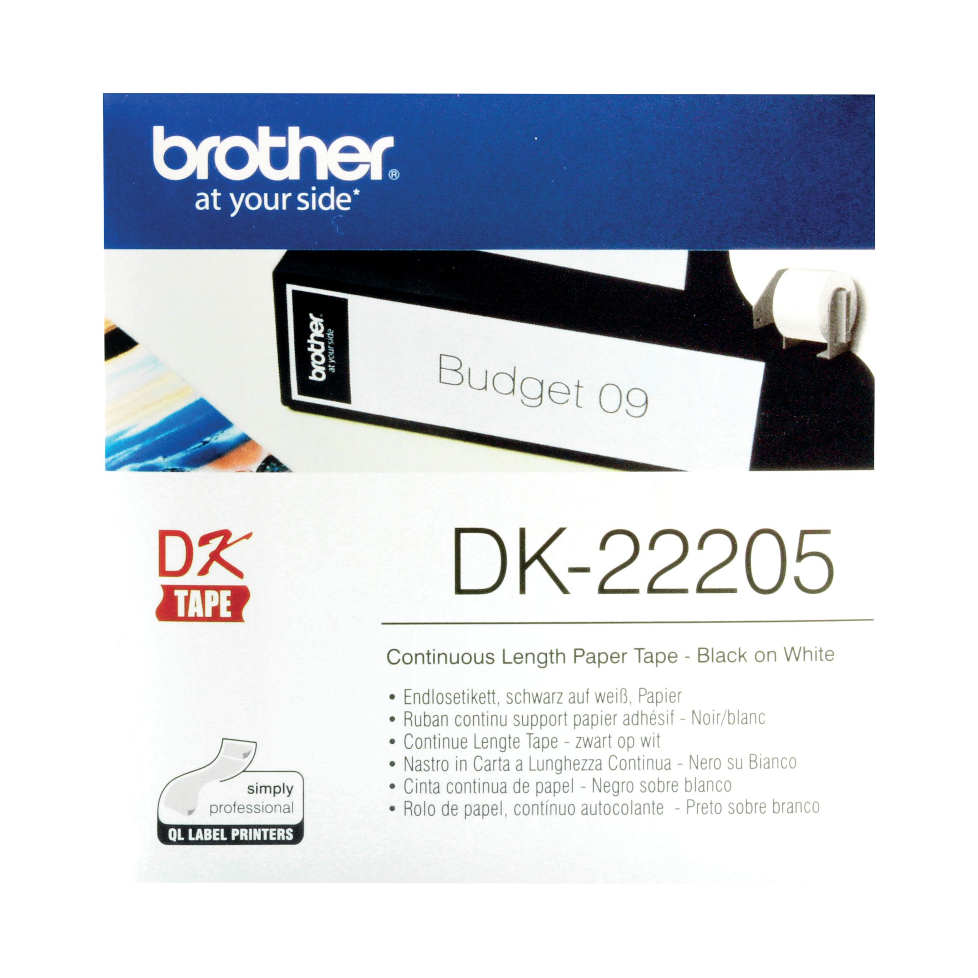 BROTHER CONT PPR TPE 62MM BLK/WHT
