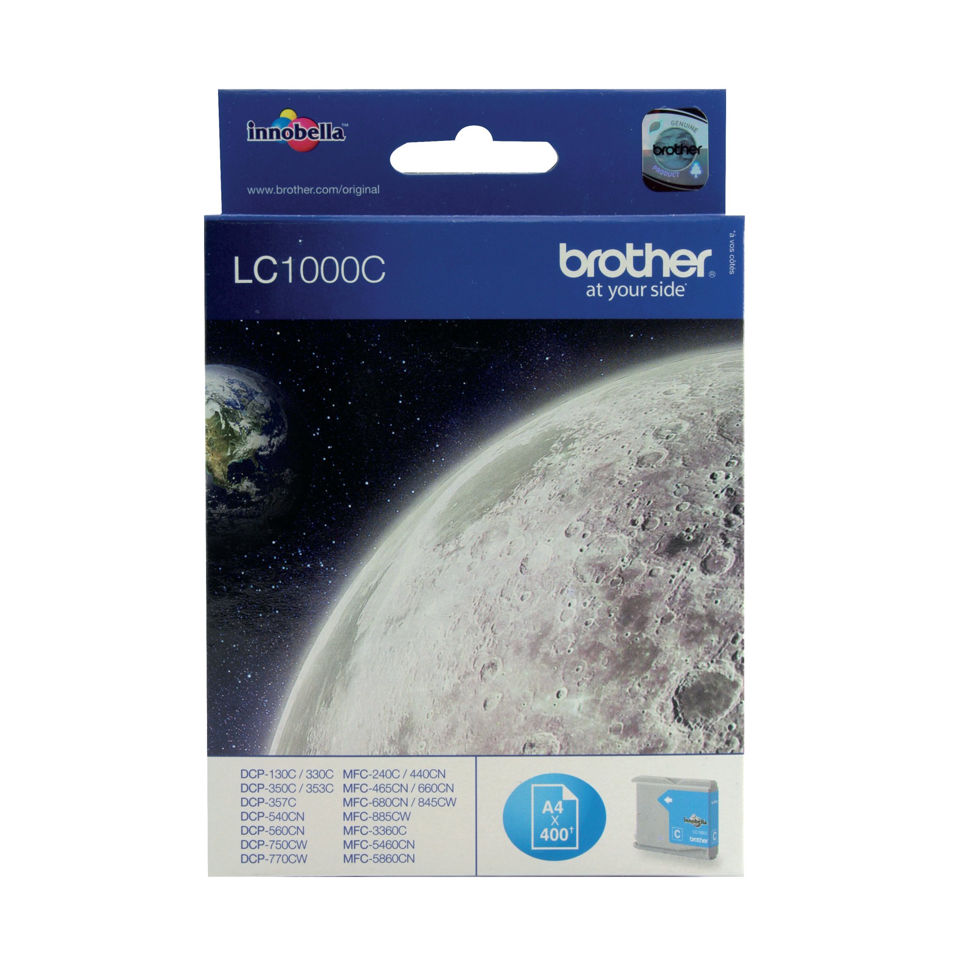 BROTHER LC1000C INK CARTRIDGE CYAN