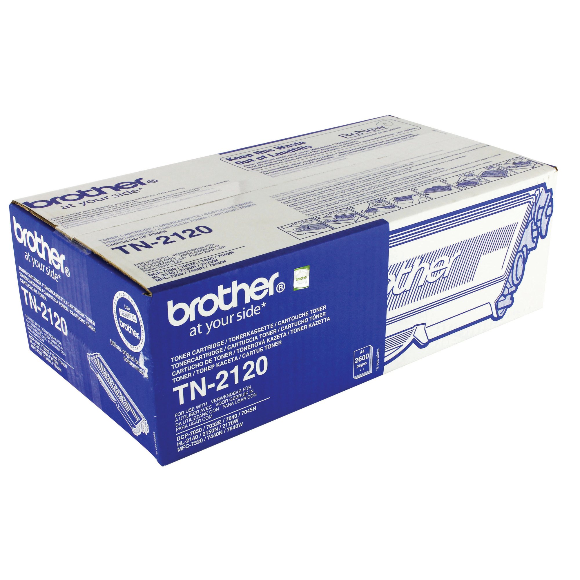BROTHER TN-2120 TONER CART HY BLACK